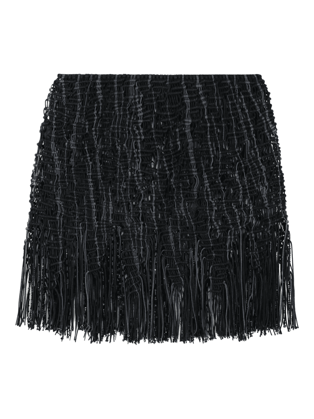 Element knitted fringe mini skirt - Image 1