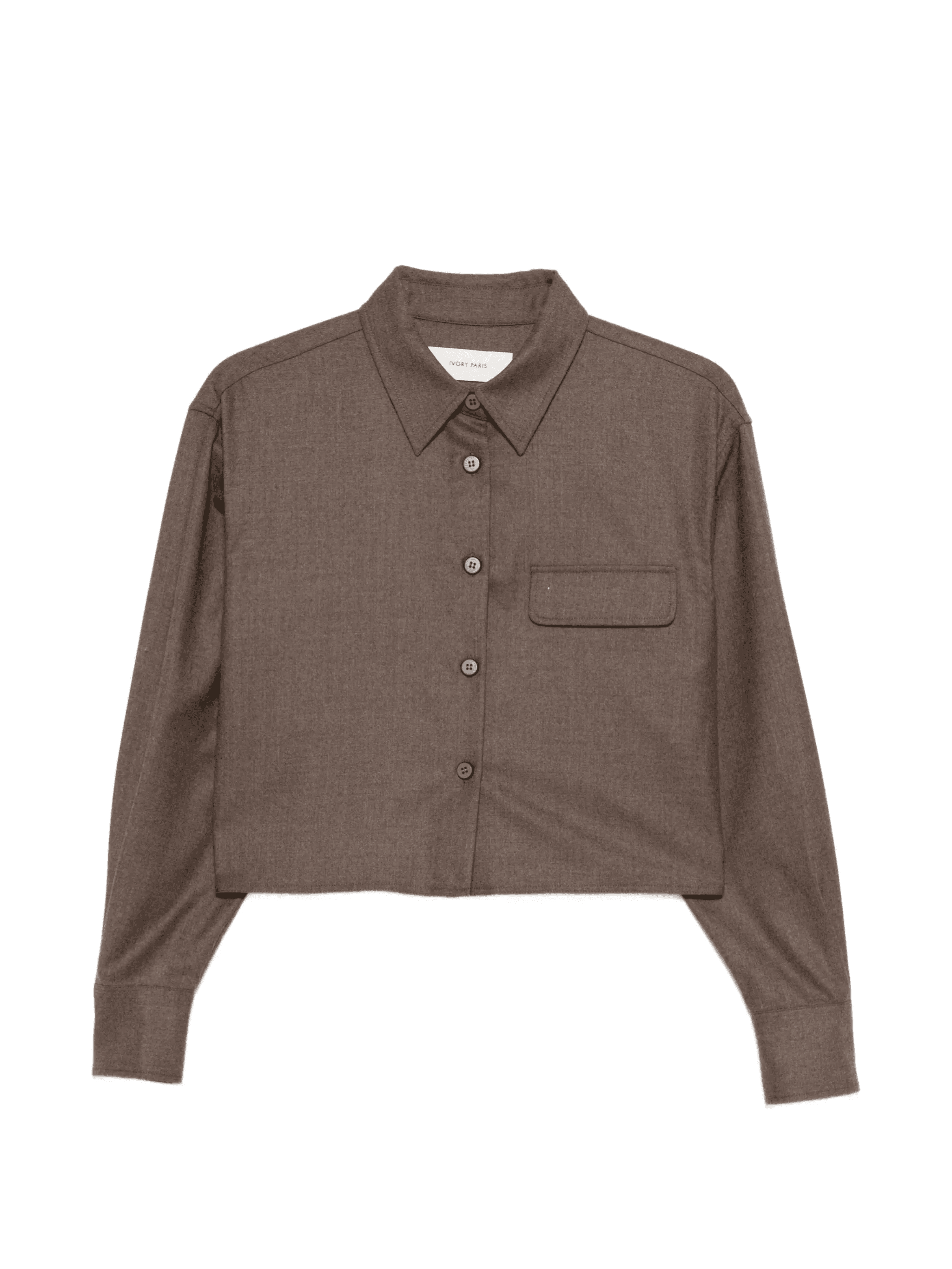 brown cropped jacket - Image 1