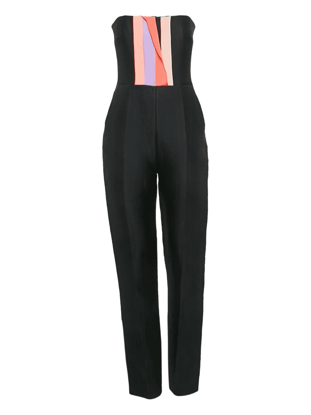 pleated strapless jumpsuit - Image 1
