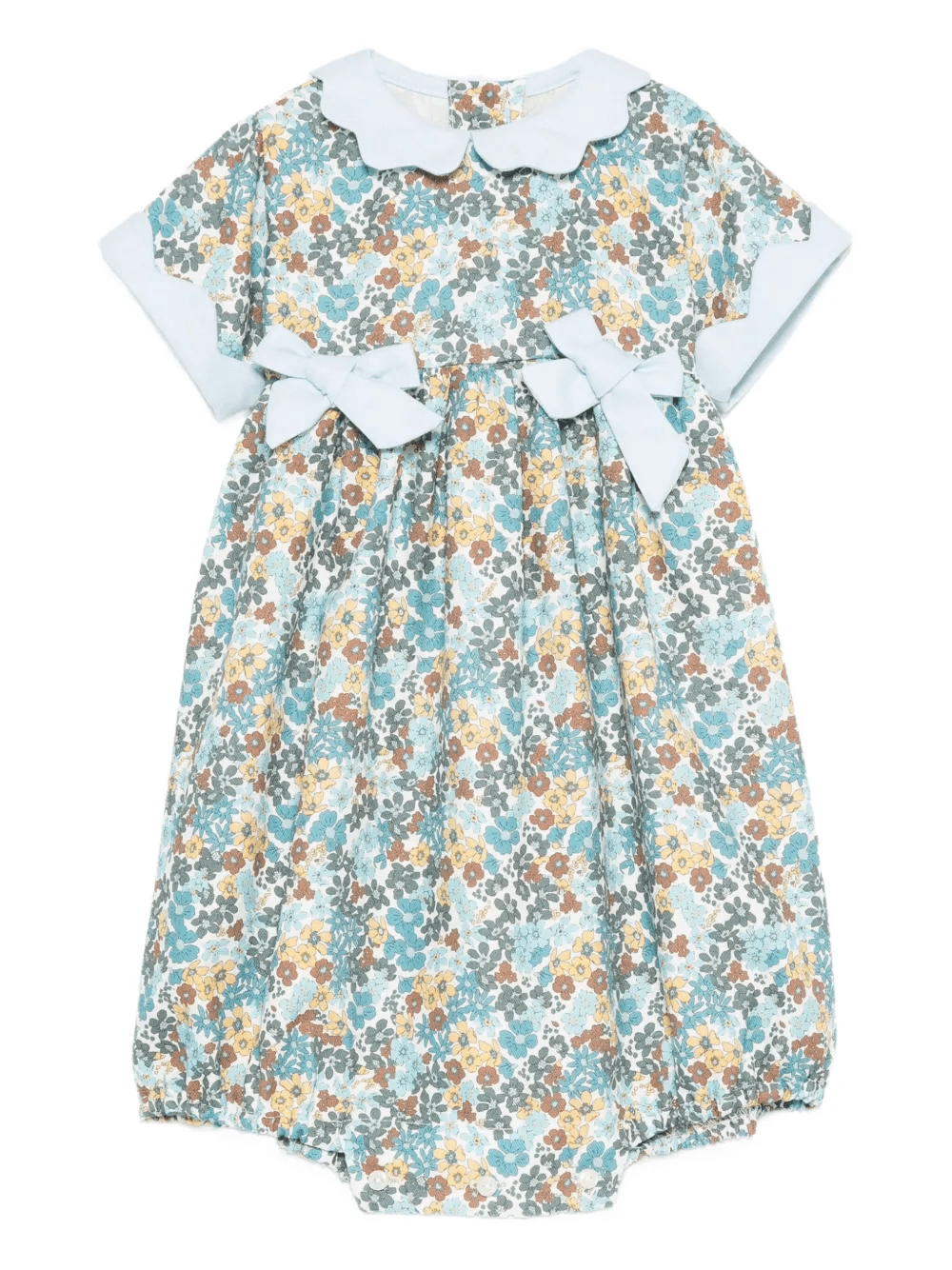 bow-detail floral-print dress - Image 1