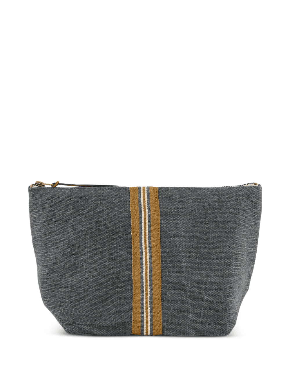 stripe linen wash bag - Image 1