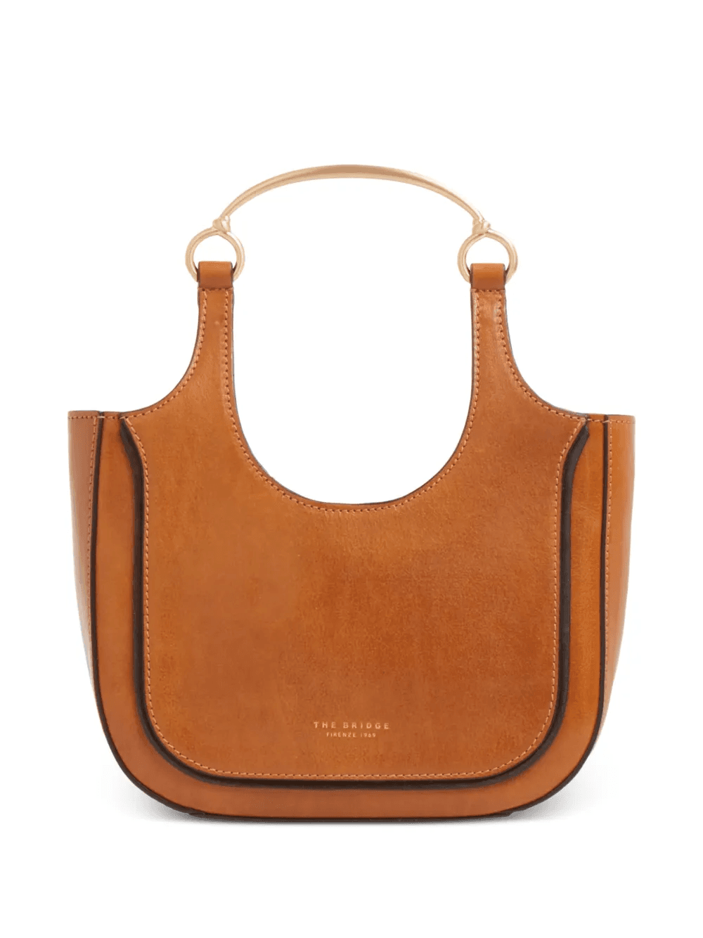 top handle leather mini clutch bag - Image 1