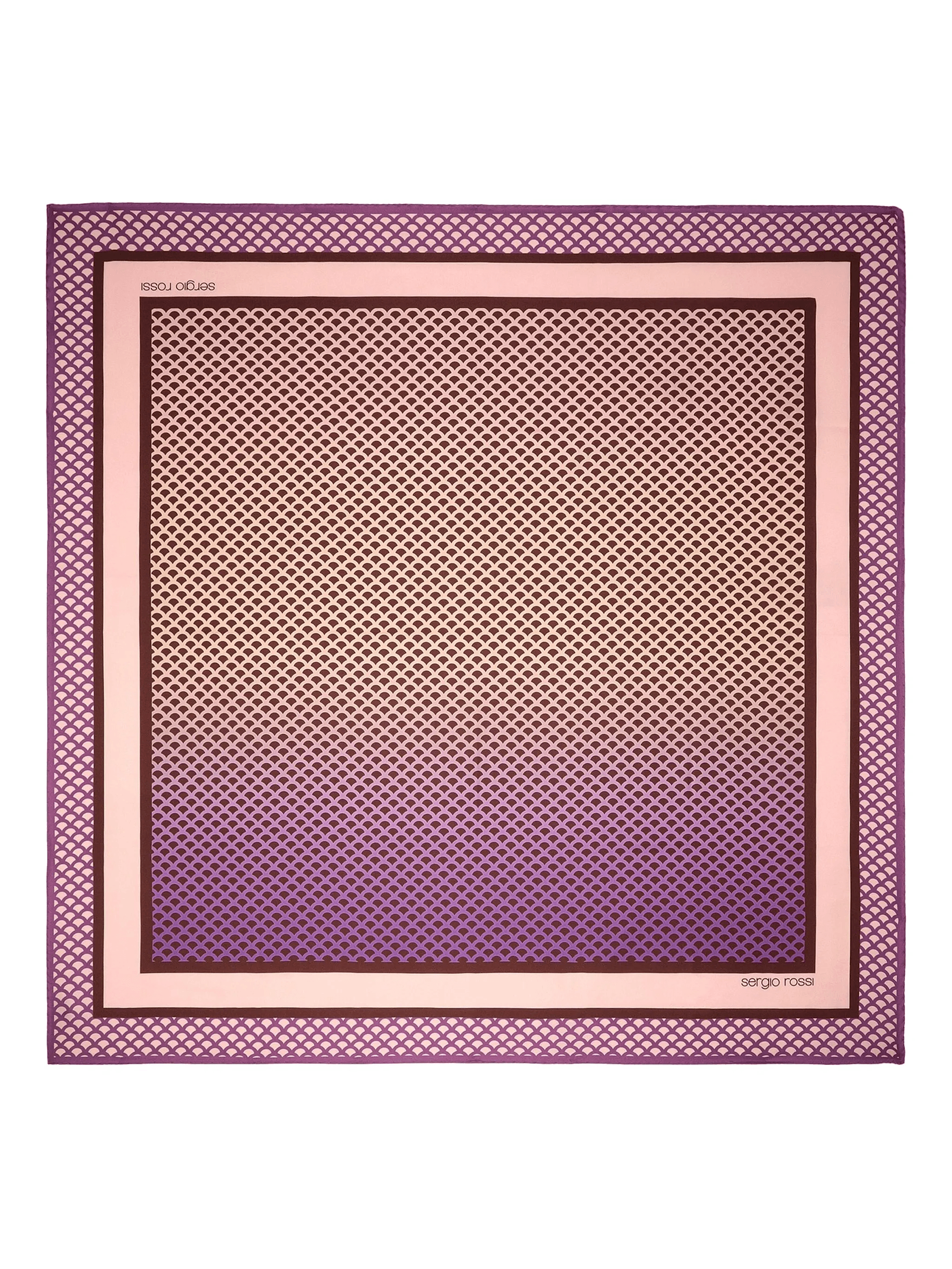 mermaid scale-pattern silk scarf - Image 1