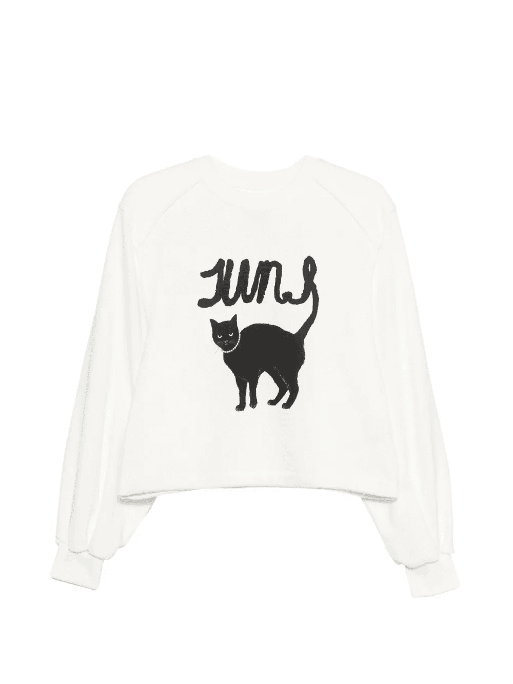 cat-print sweatshirt - Image 1