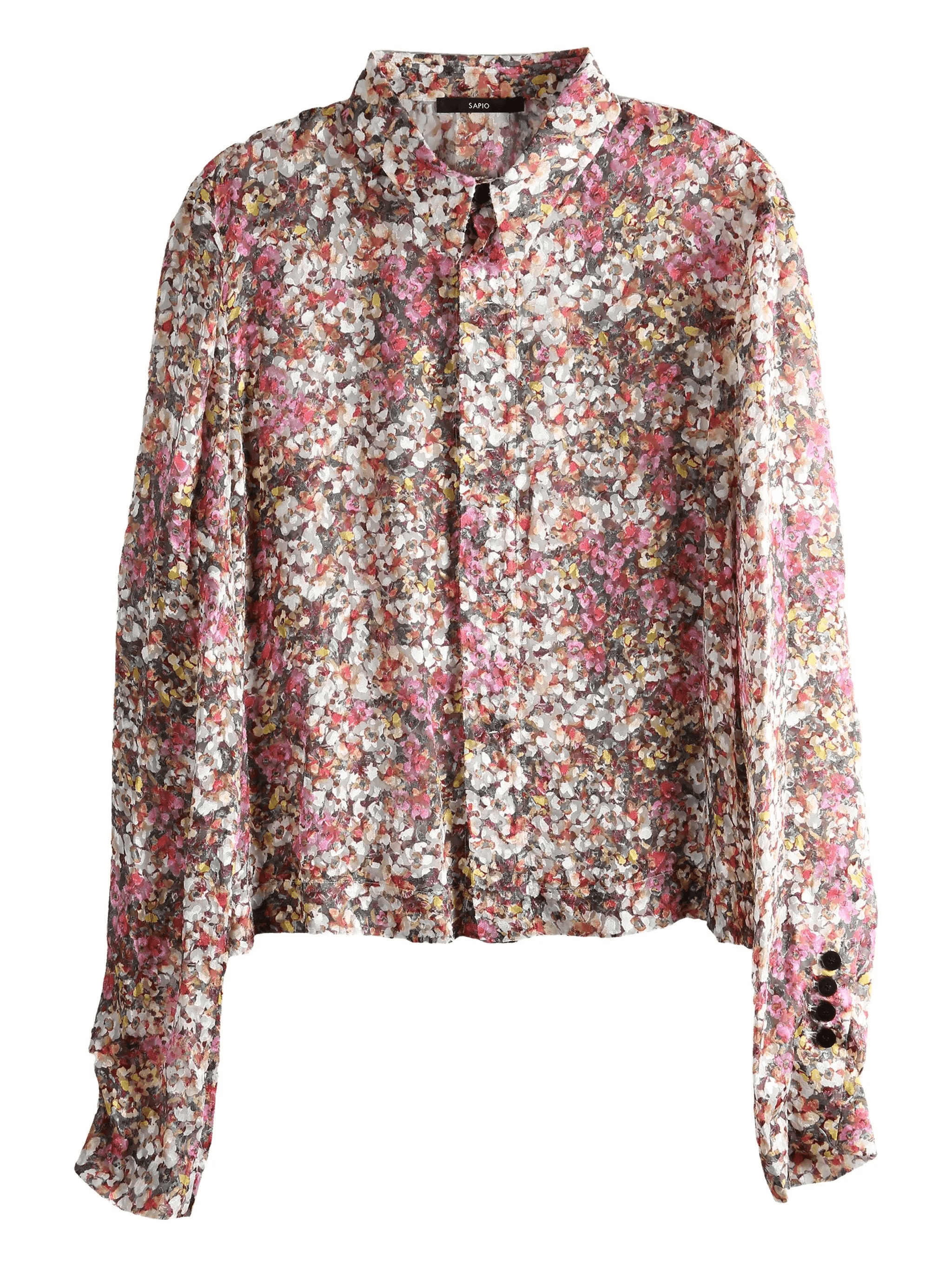 Devoré floral shirt - Image 1
