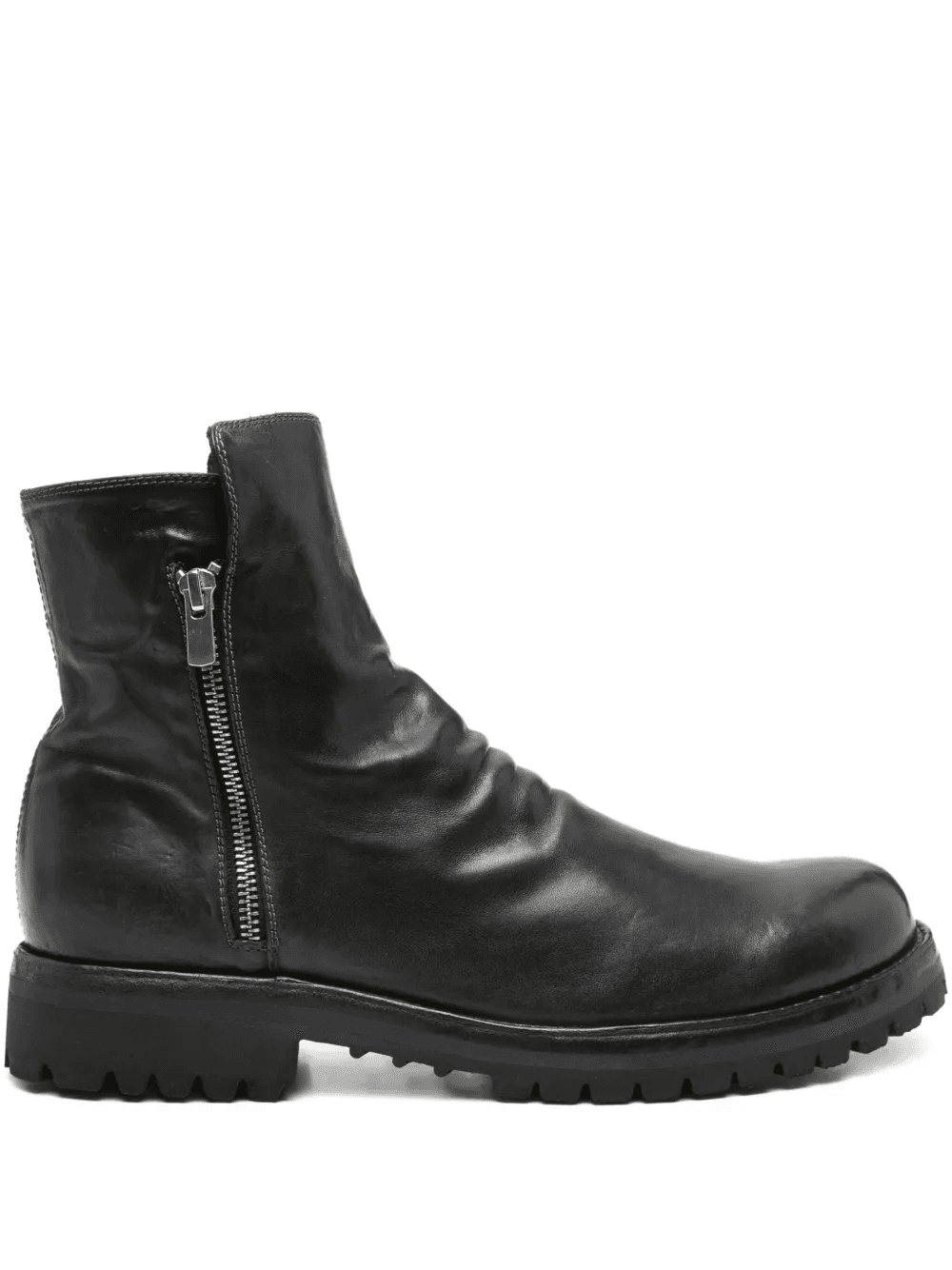 Ikonic 004 side-zip calf-leather boots - Image 1