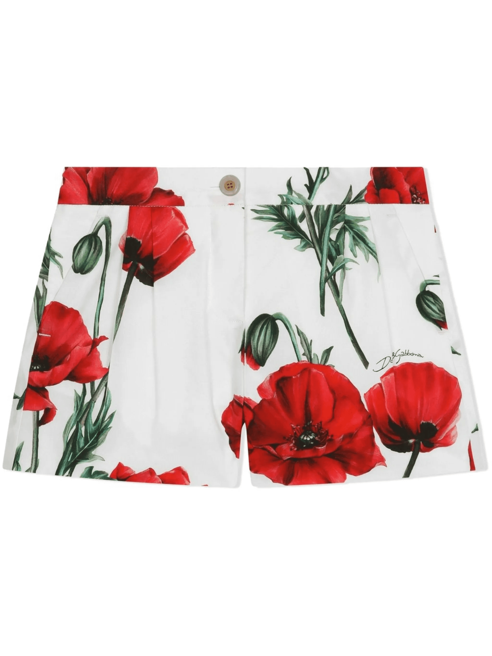 floral-print cotton shorts - Image 1