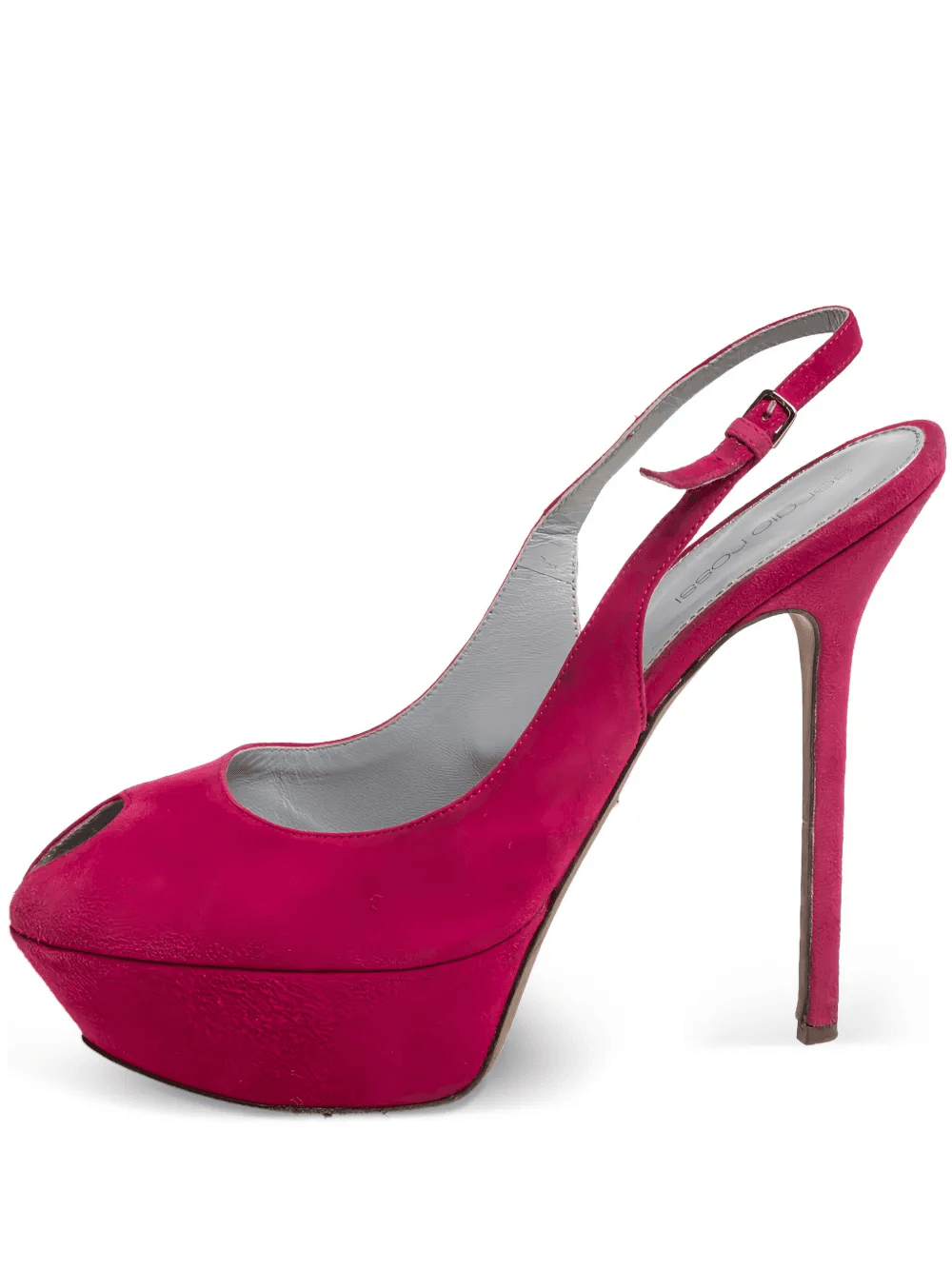 pre-owned 140mm suede pumps - Image 1