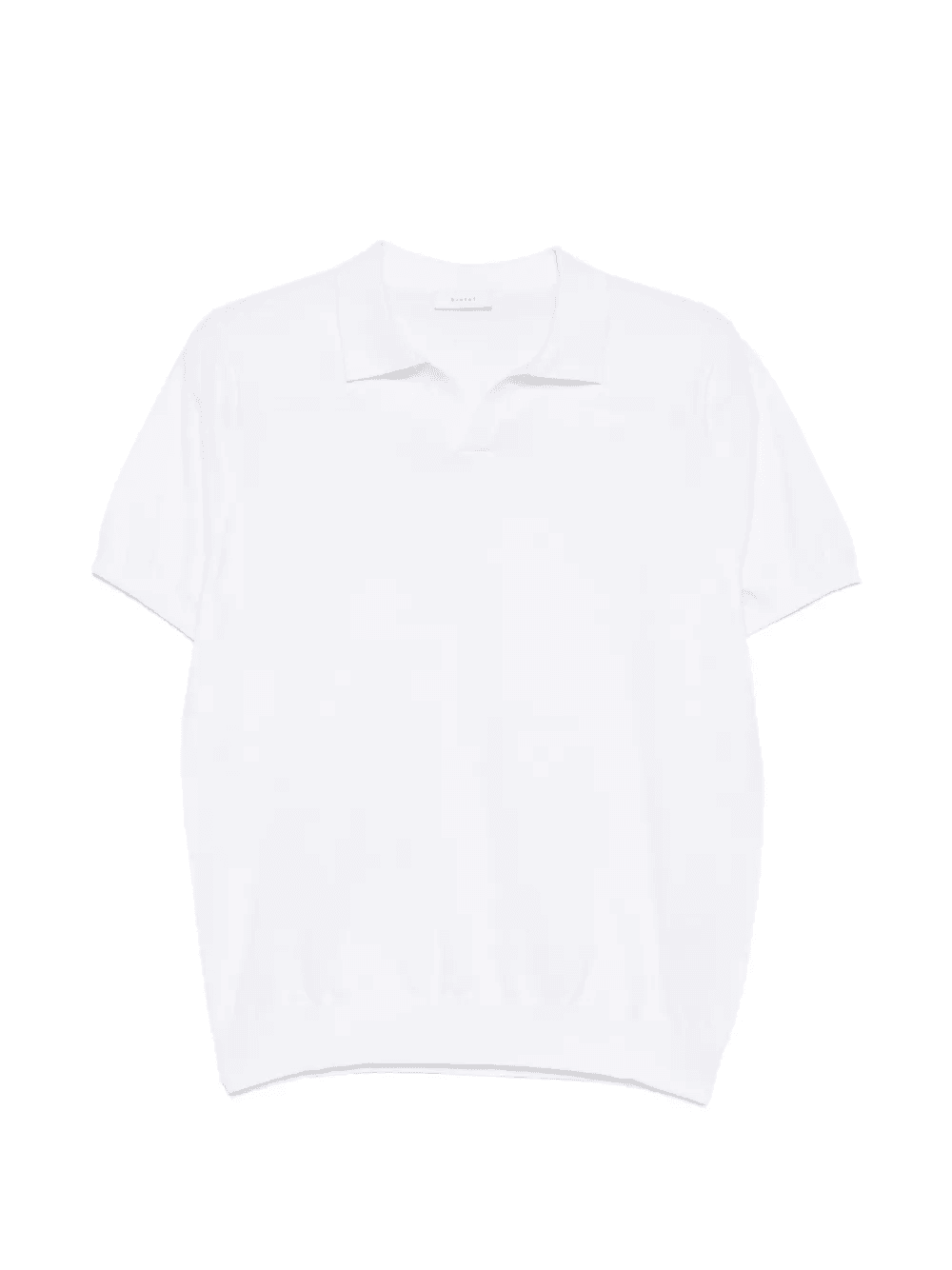 fine-knit V-neck polo shirt - Image 1