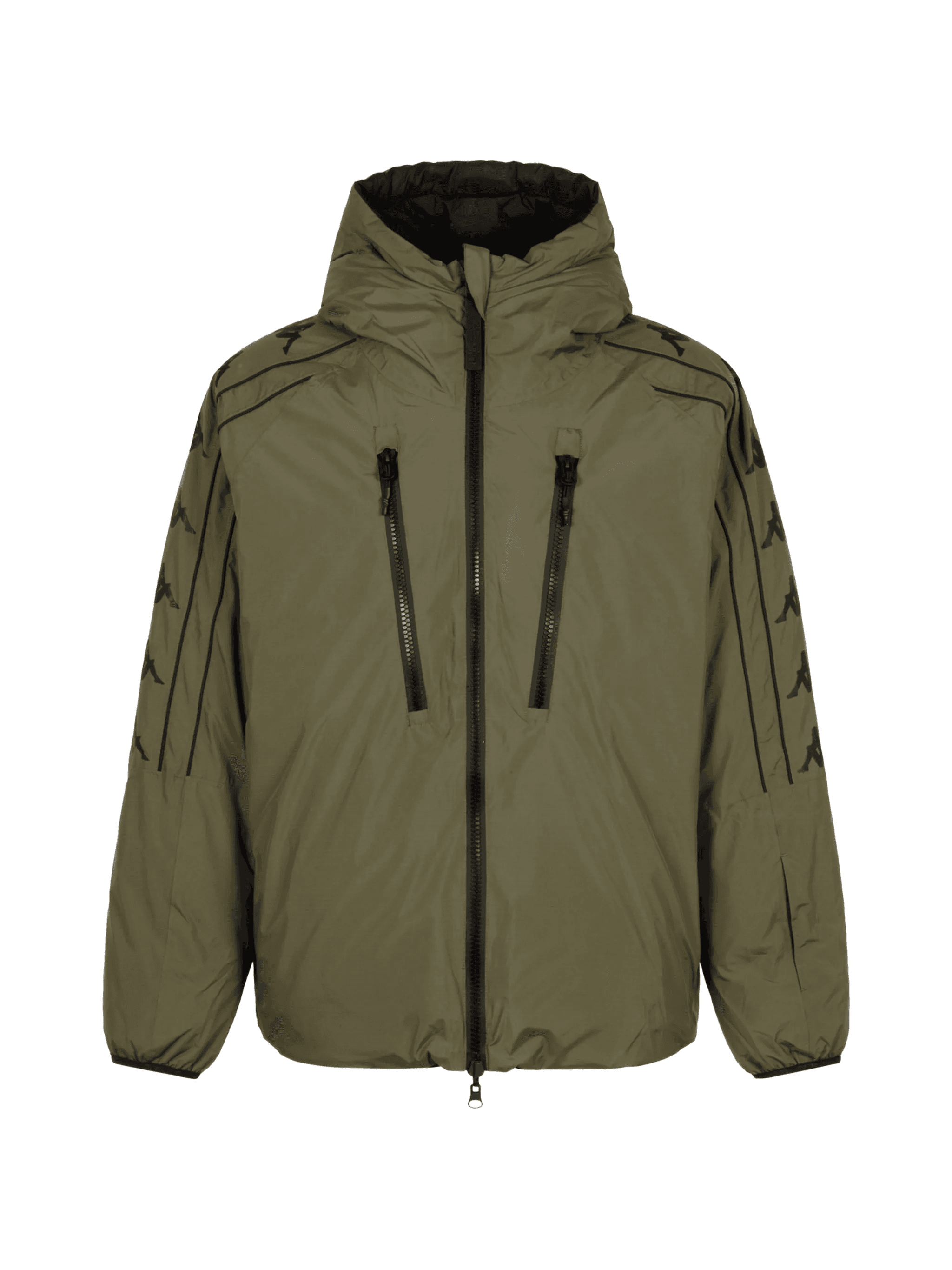 zip-up hooded coat - Image 1