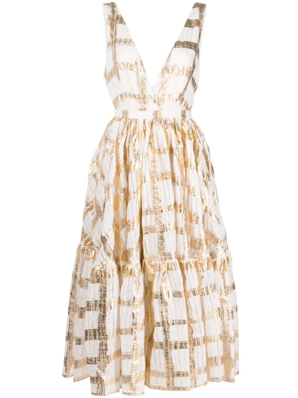 flared midi dress - Image 1