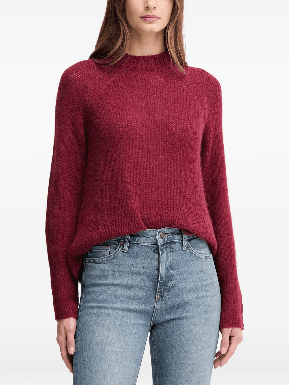 Kara crew-neck medallion-detail sweater - Image 1
