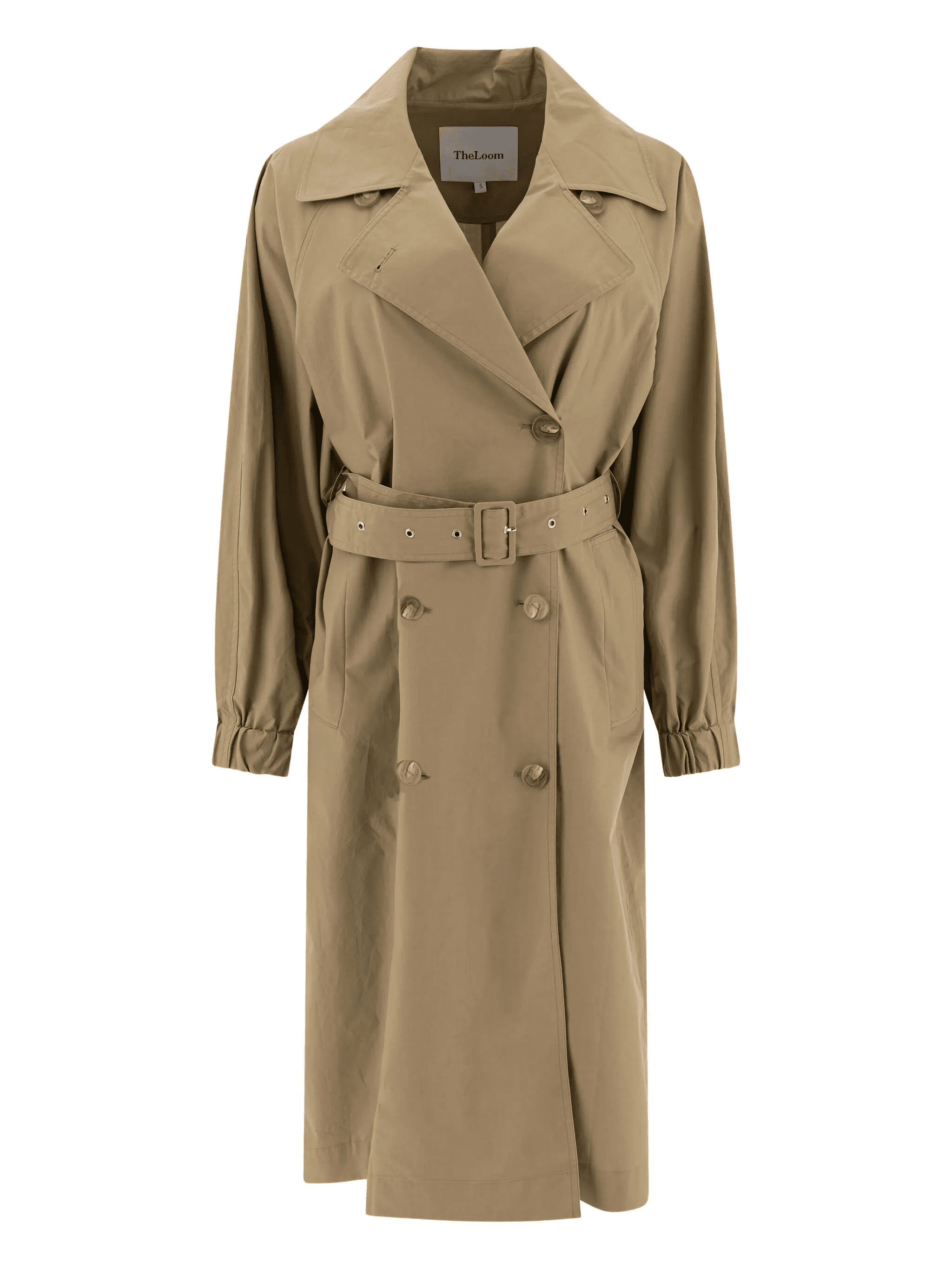 belted double-breasted trench coat - Image 1