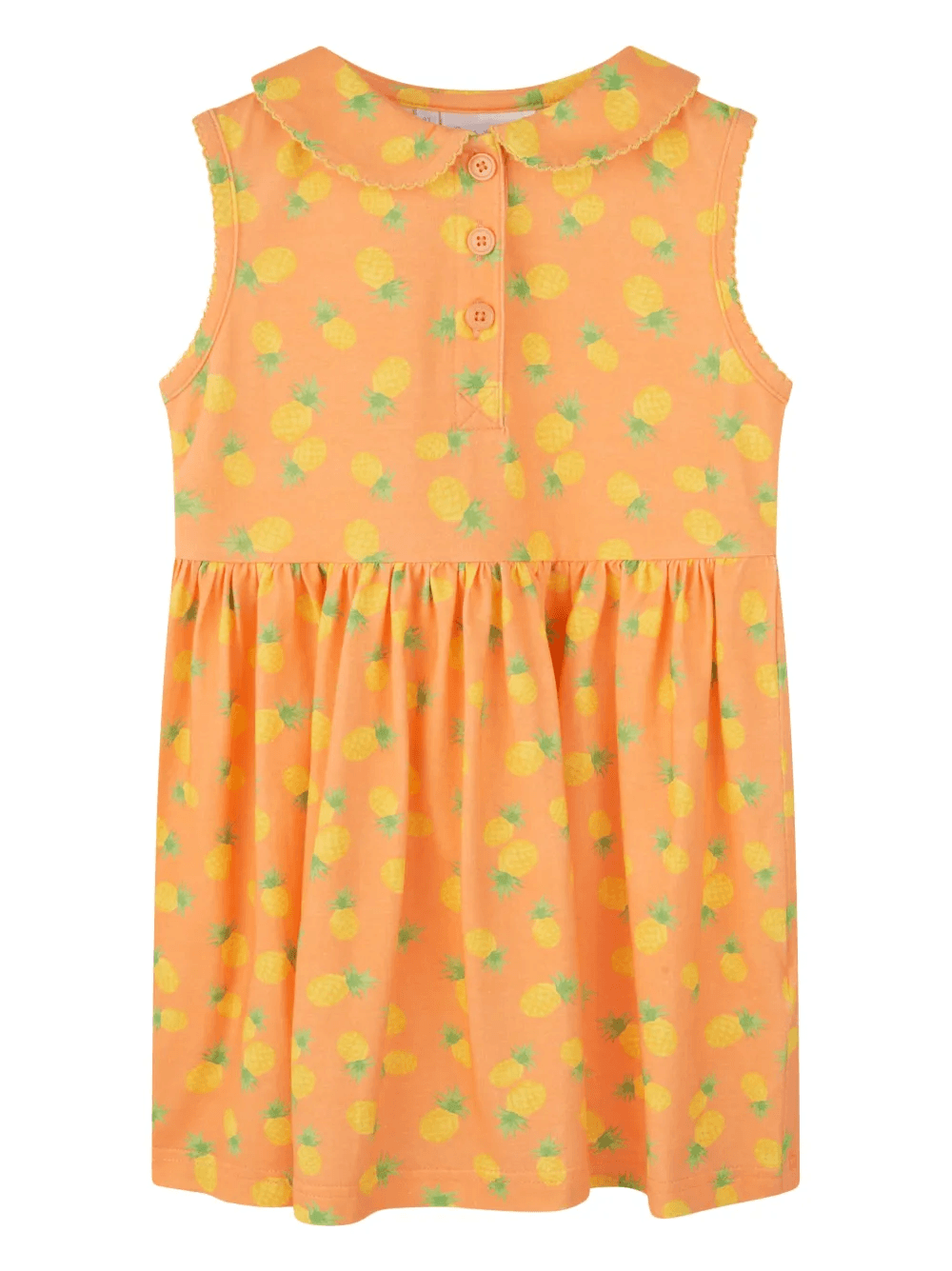 pineapple-print sleeveless dress - Image 1