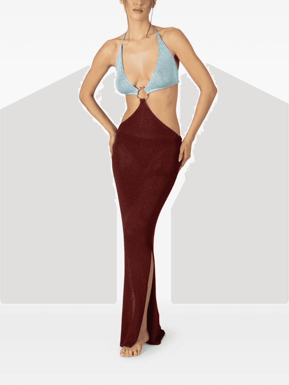 ring halter dress - Image 1