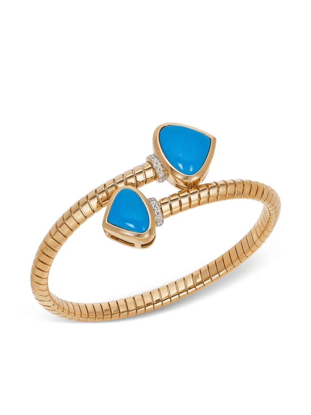 18K yellow gold Turquoise Trisolina bracelet - Image 1