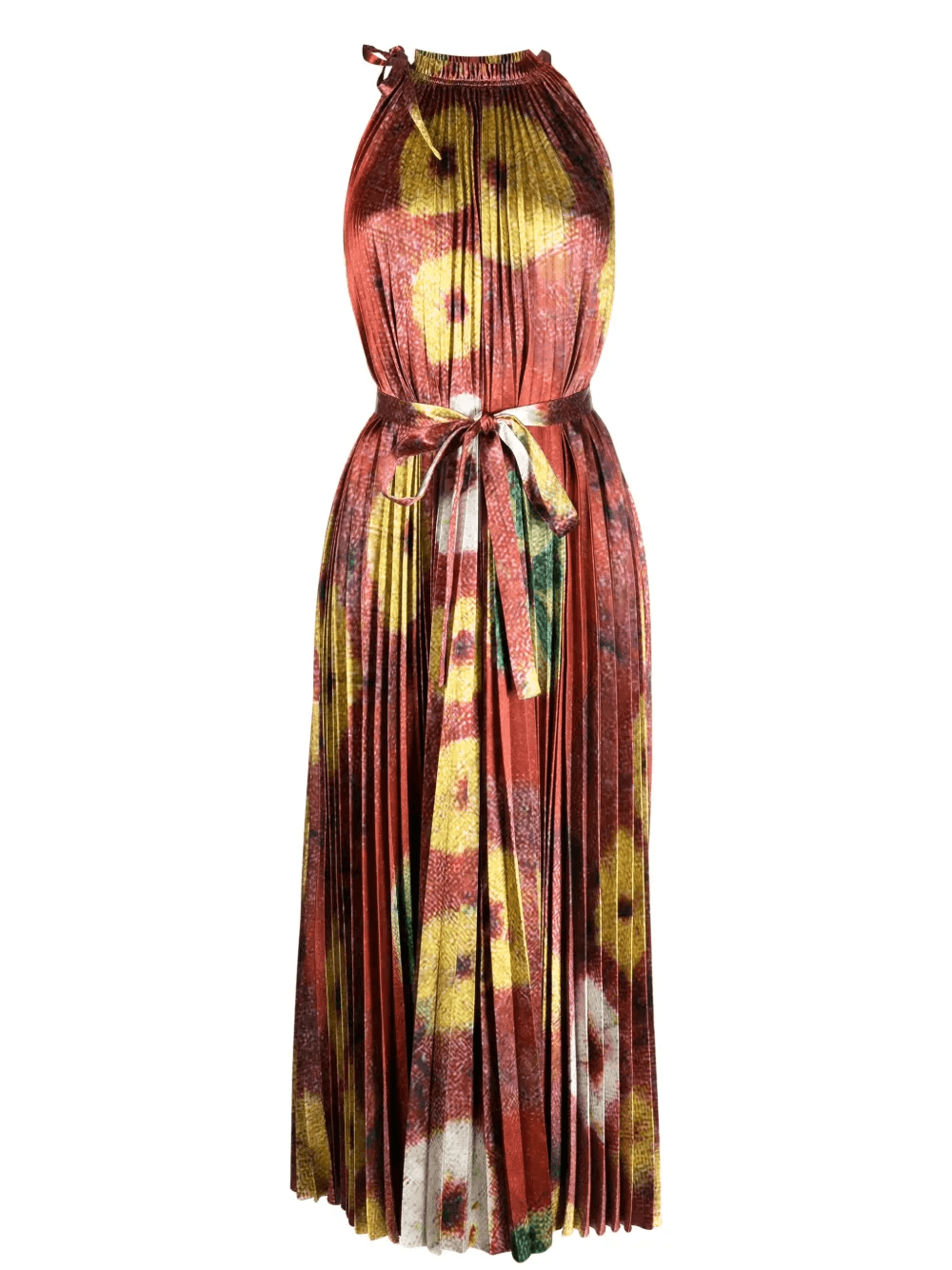 Amiko floral-print pleated dress - Image 1