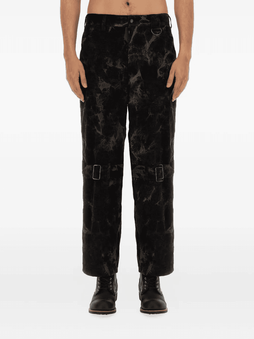 tie-dye buckled trousers - Image 1
