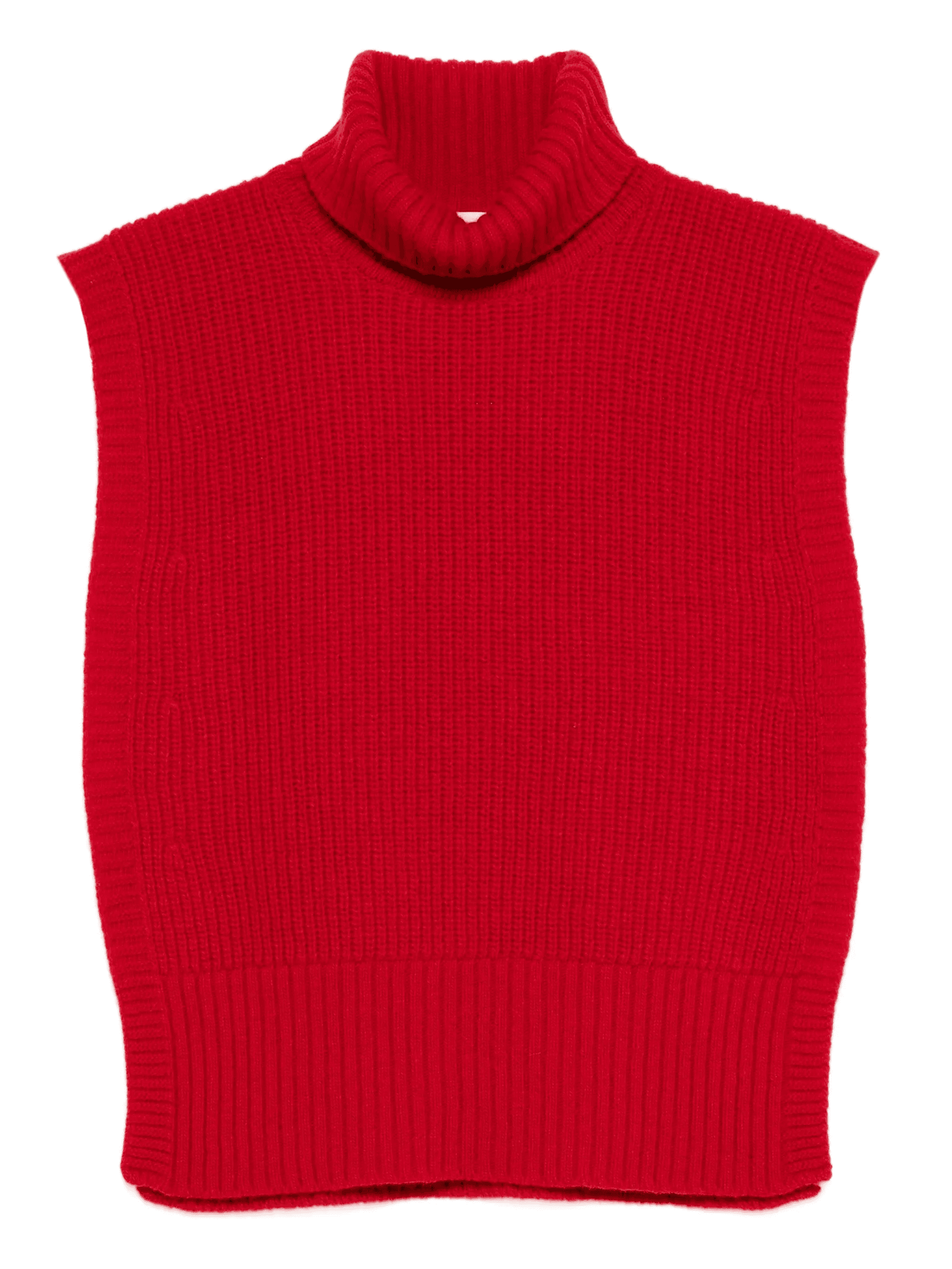 turtleneck sleeveless wool sweater - Image 1