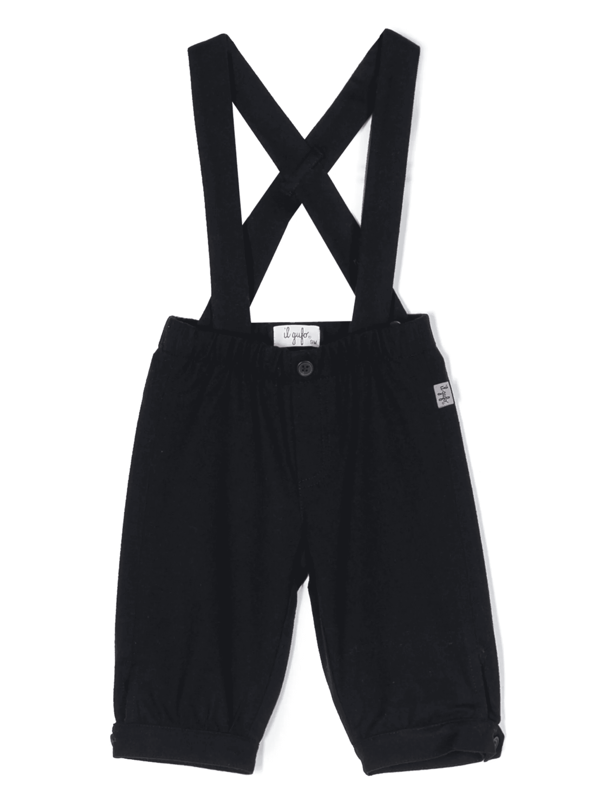 elasticated-waistband straight-leg dungaree - Image 1
