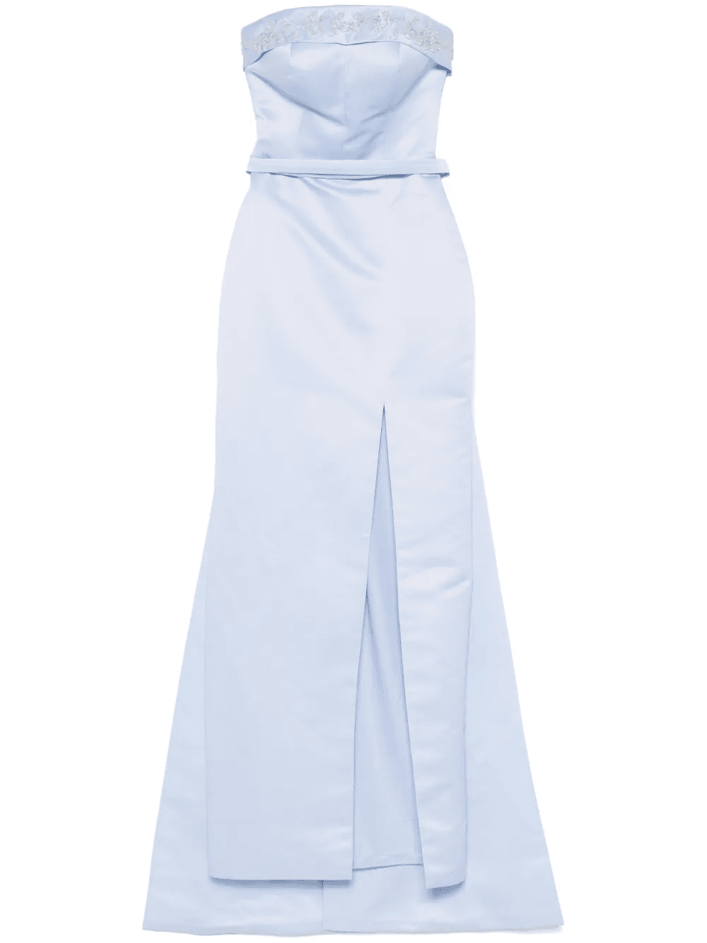 floral-embroidered gown - Image 1