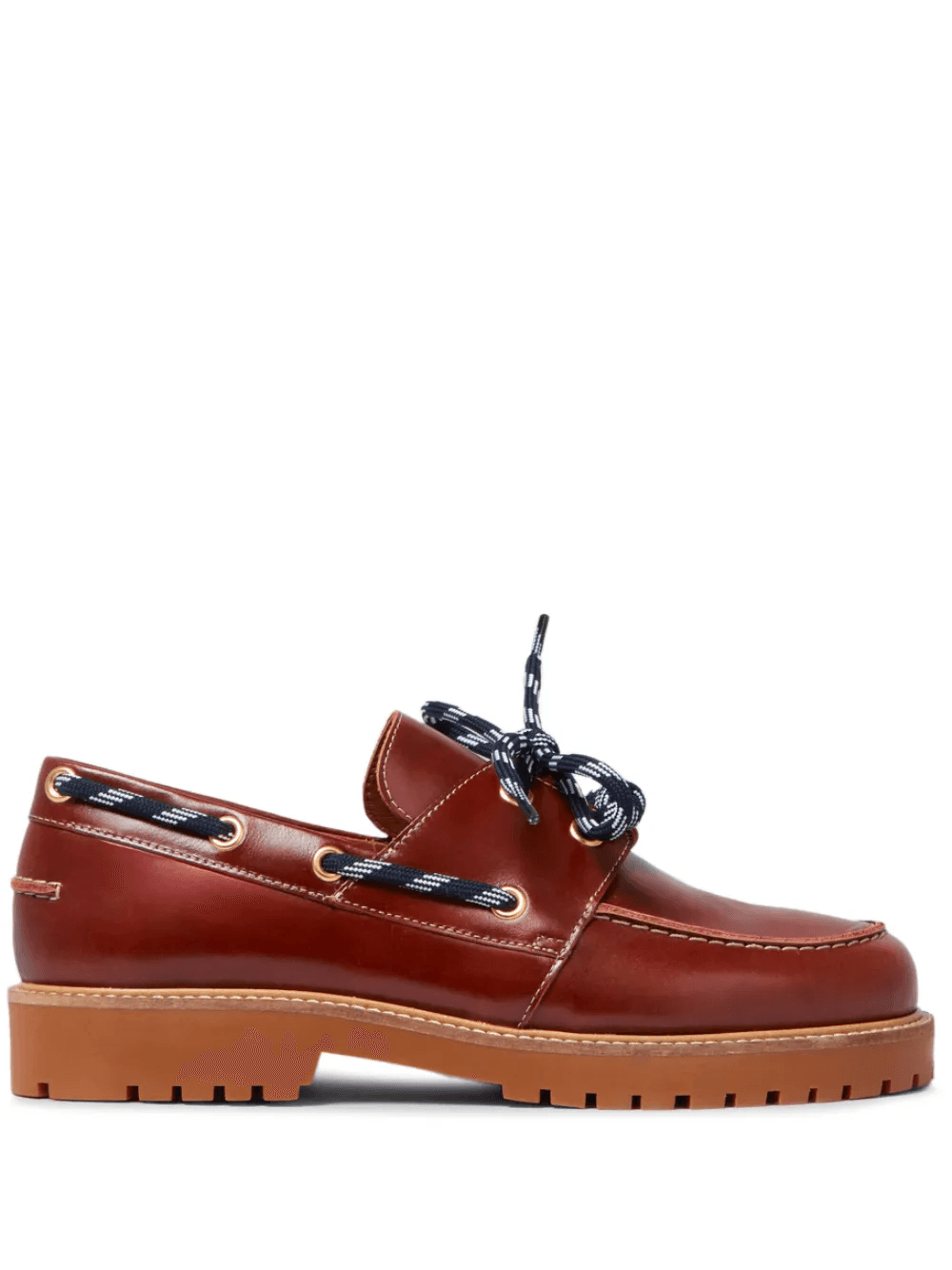 lace-up fastening boat shoes - Image 1