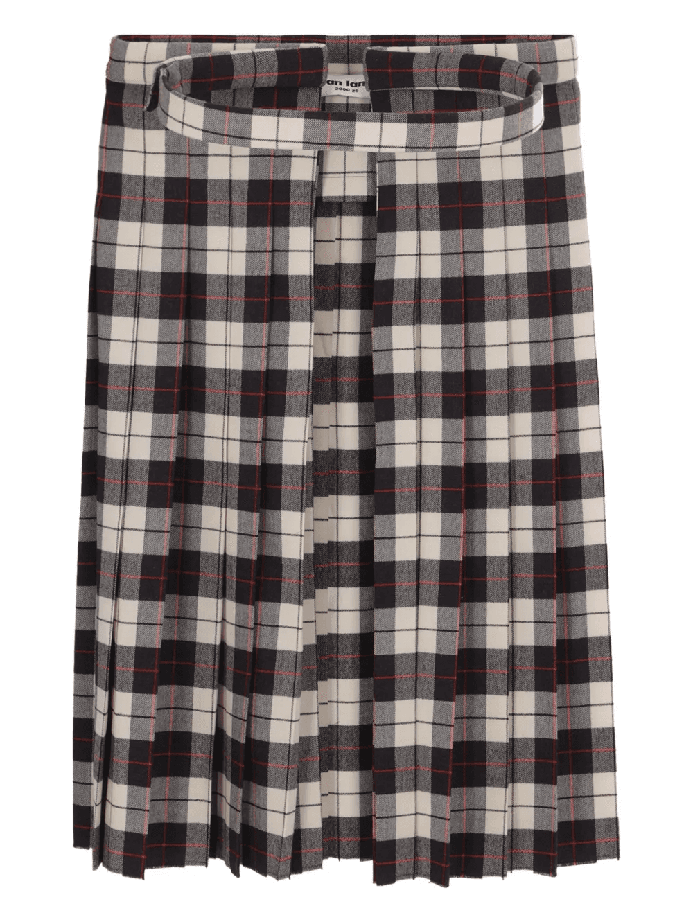 tartan-pleated skirt - Image 1