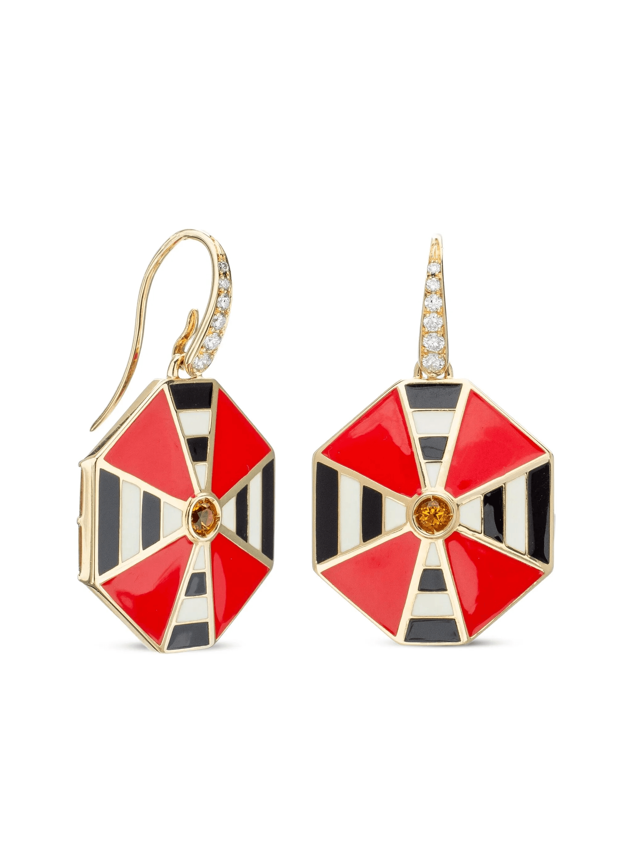 18K yellow gold Shopping Time earrings - Image 1