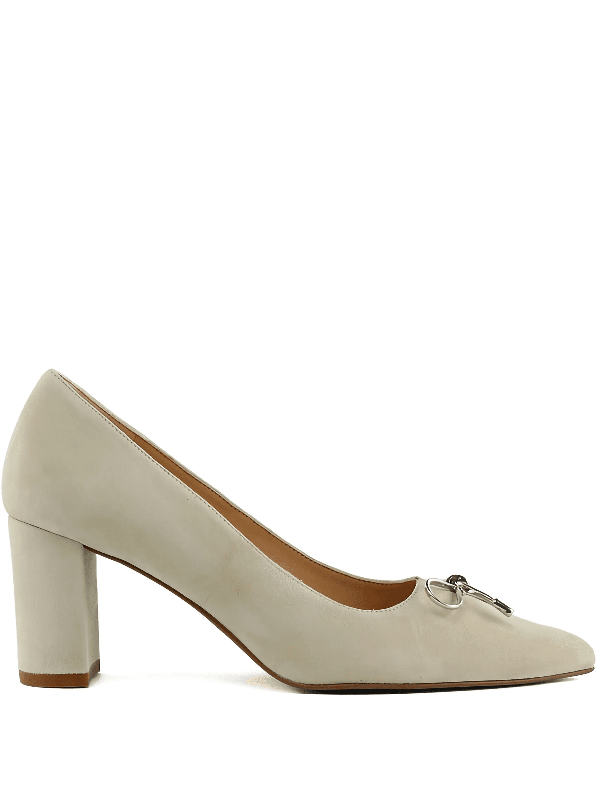 bow-detail block-heel pumps - Image 1