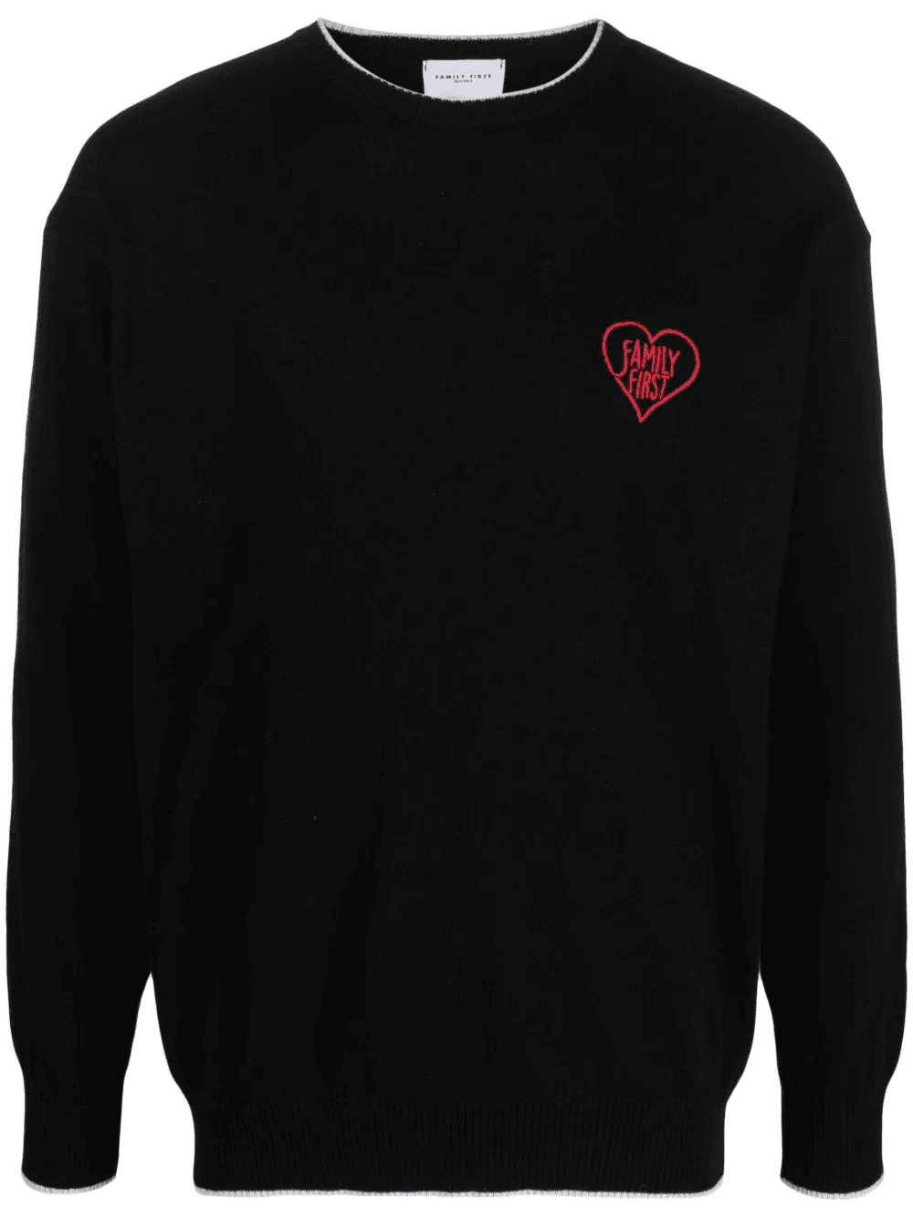 embroidered-logo crew-neck jumper - Image 1