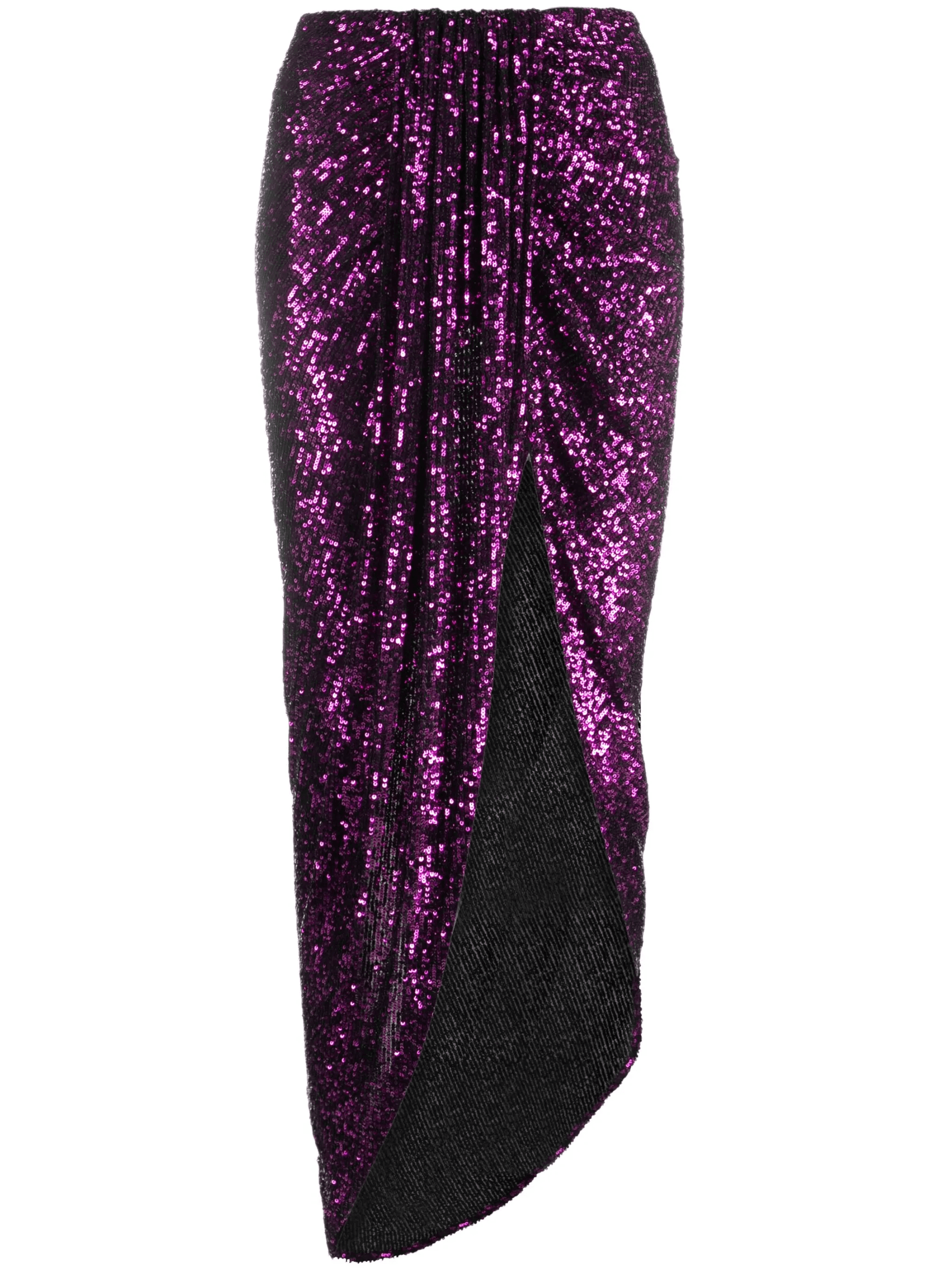 high-waisted sequin-embellished skirt - Image 1