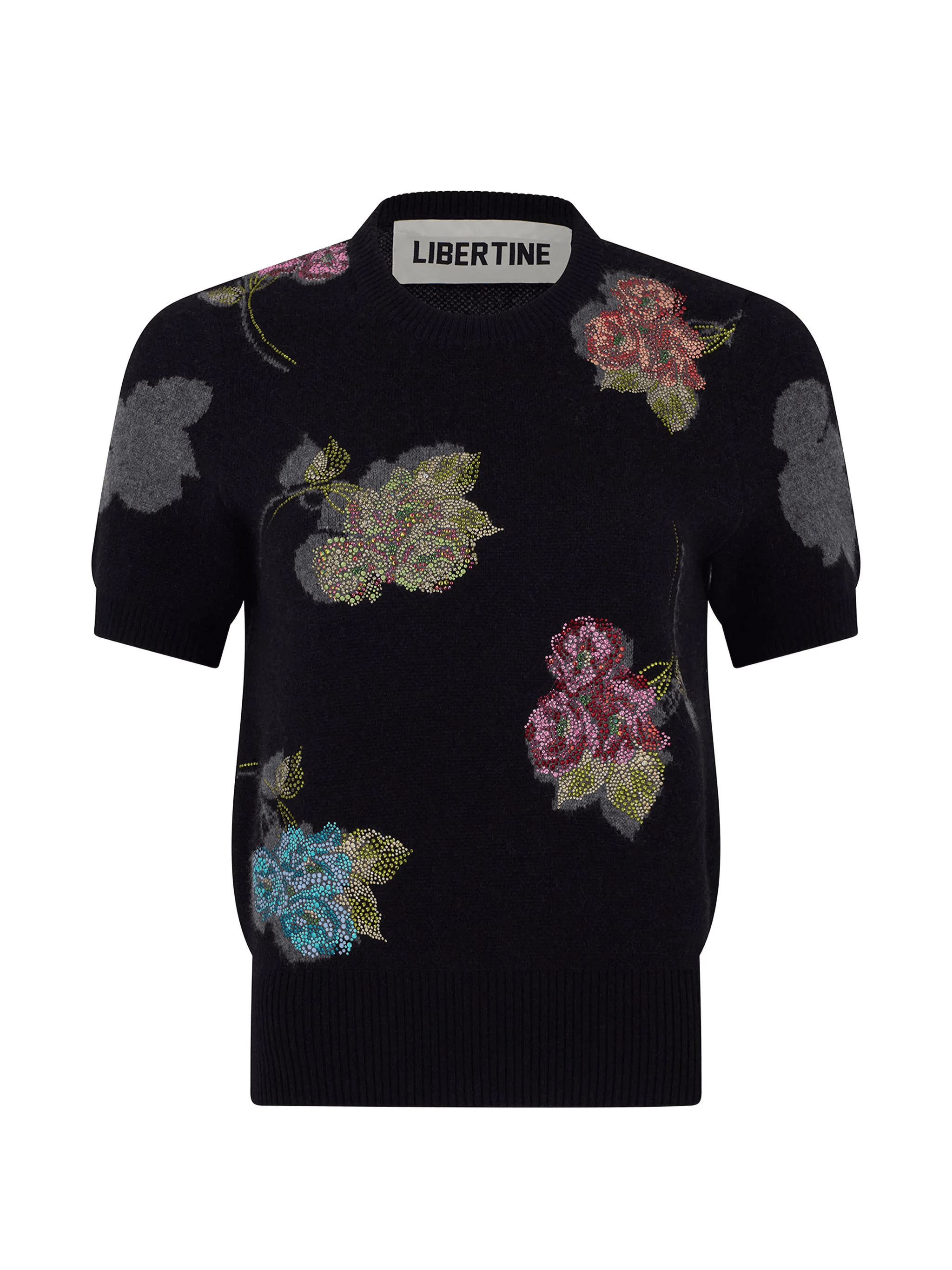 Primrose Shadows short-sleeve knitted top - Image 1