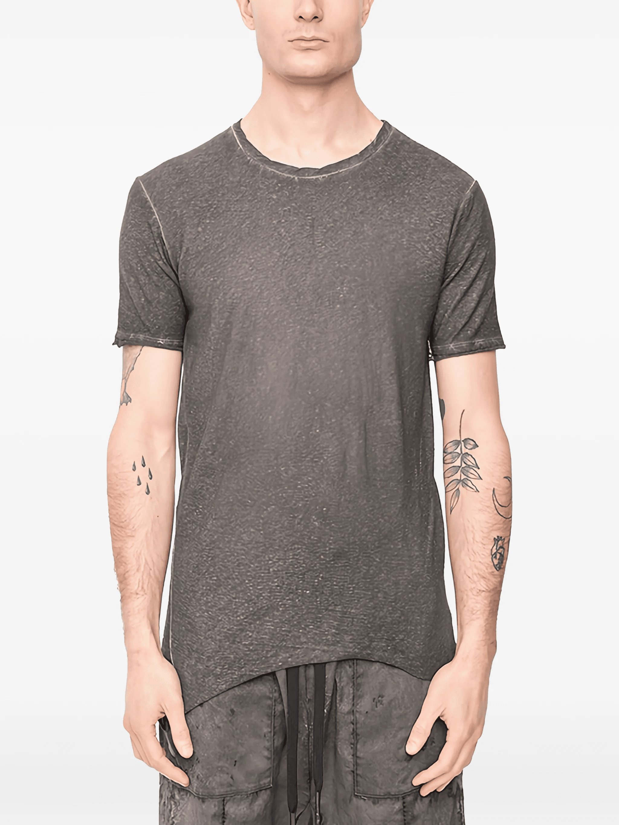 washed cotton T-shirt - Image 1