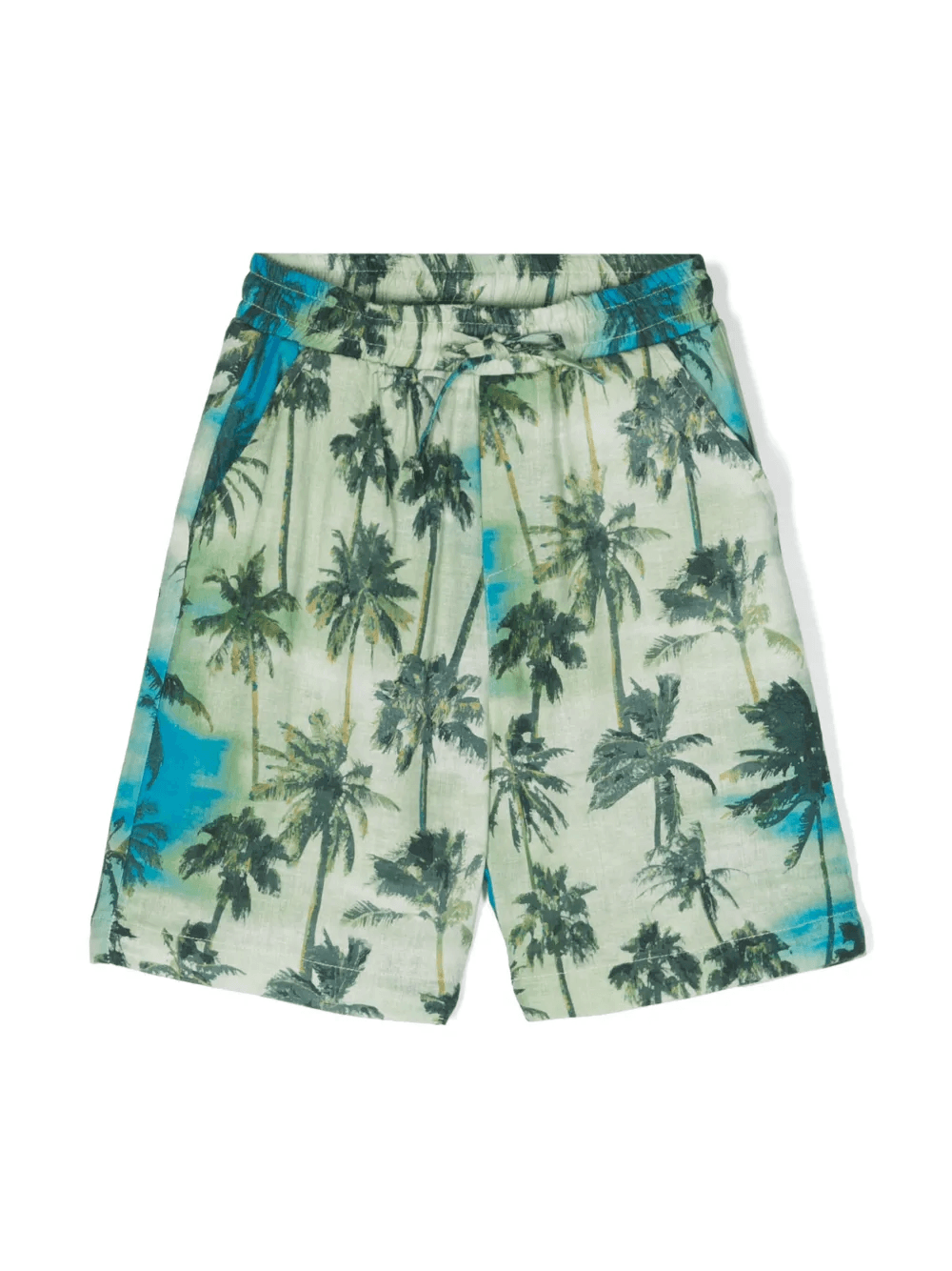 palm tree-print straight-leg shorts - Image 1