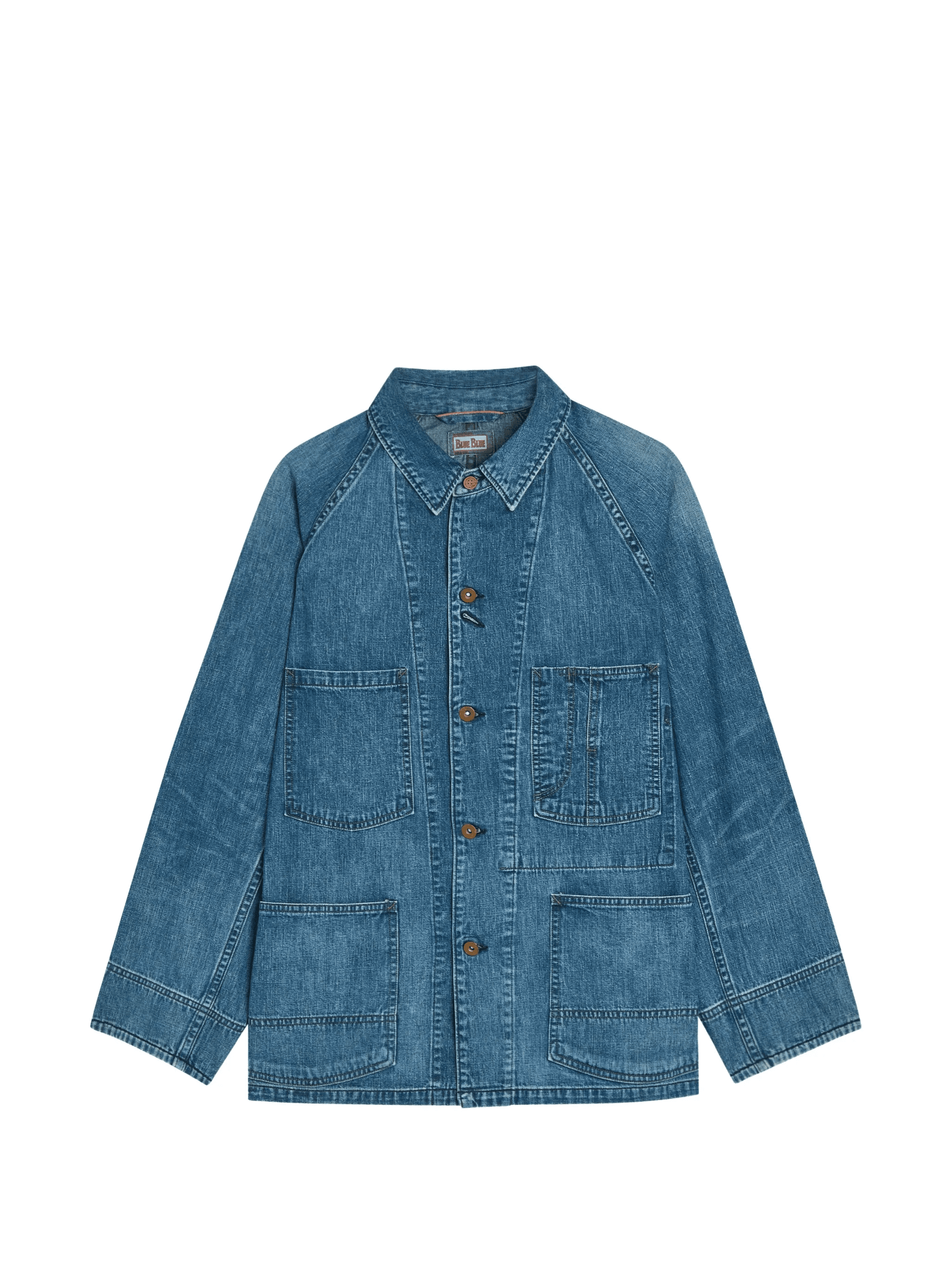 washed-denim denim jacket - Image 1