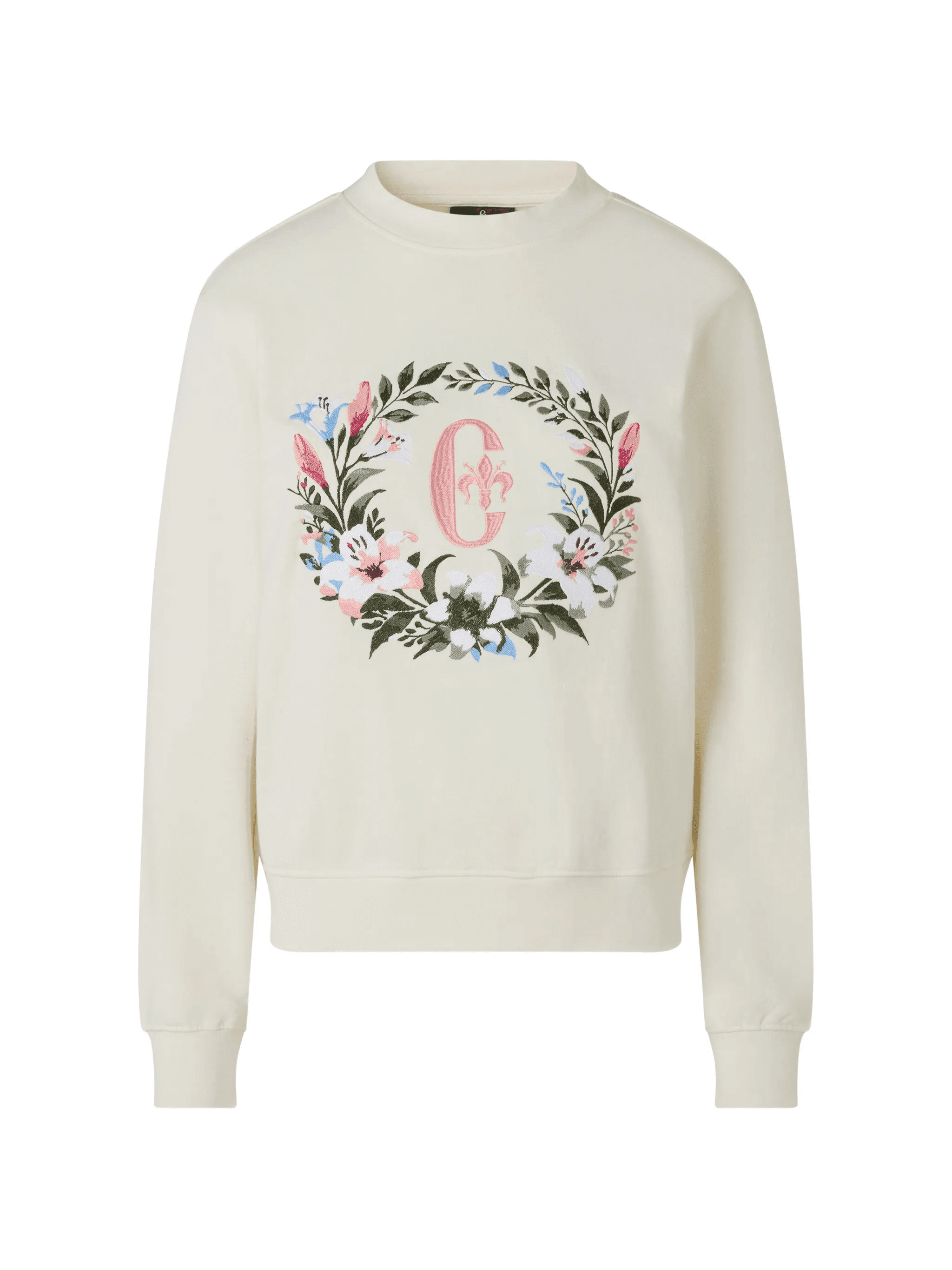 floral-motif sweatshirt - Image 1