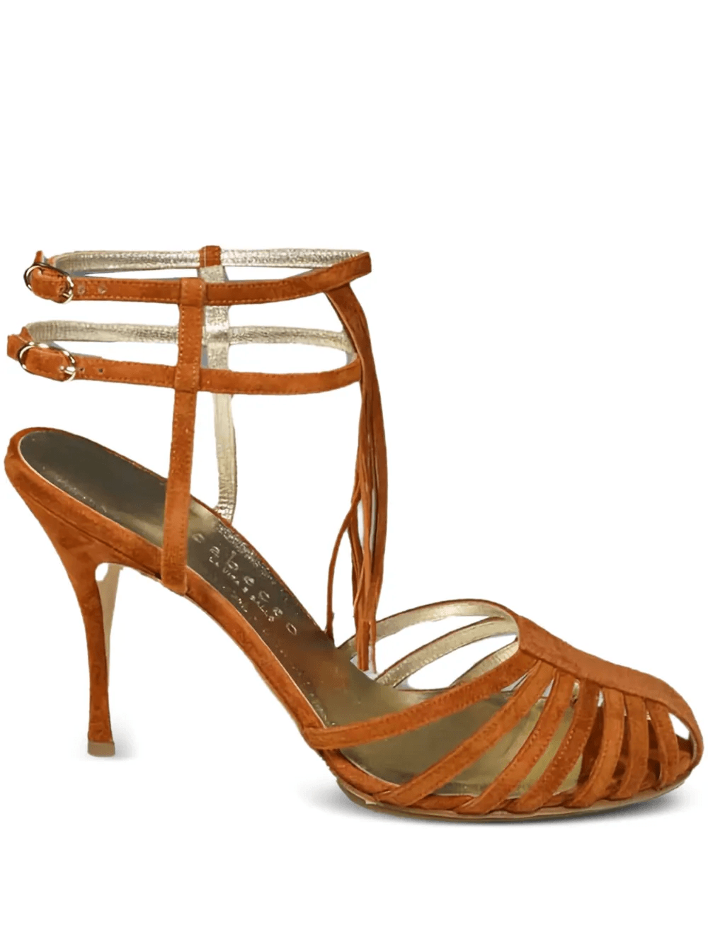 100mm caged heeled sandals - Image 1