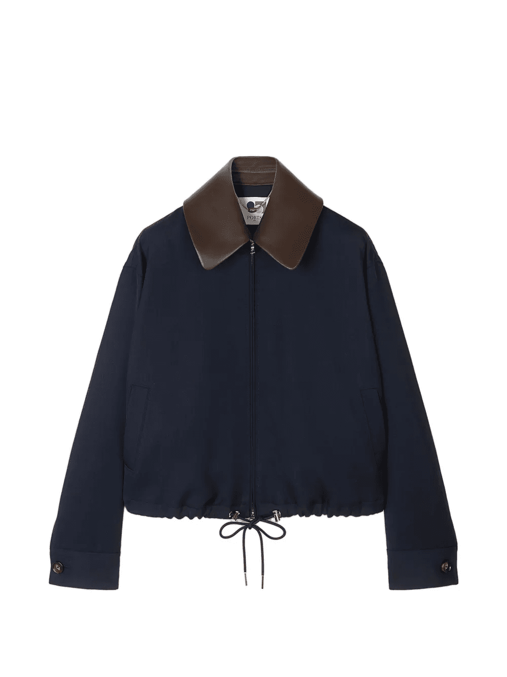 contrasting-collar jacket - Image 1