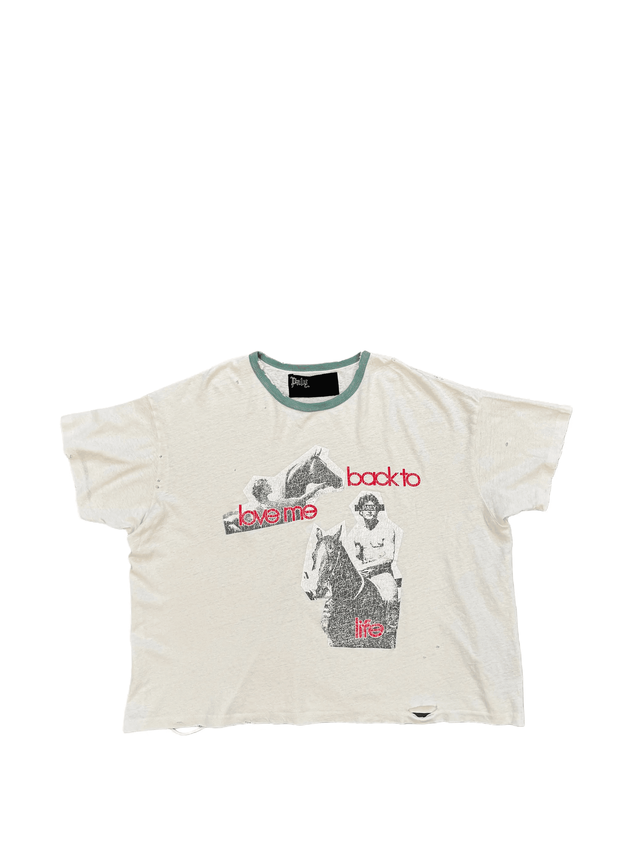 Back To Life Ringer graphic-print T-shirt - Image 1