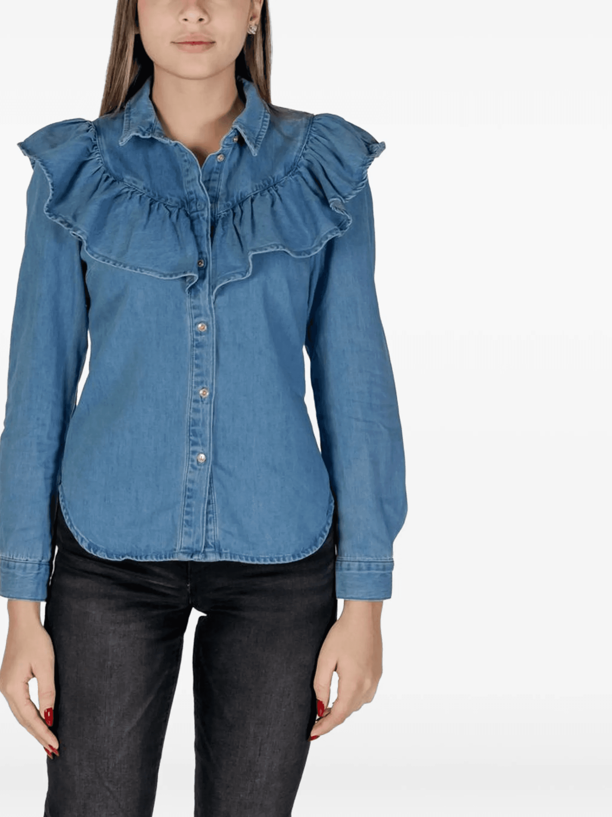 ruffle-trim shirt - Image 1