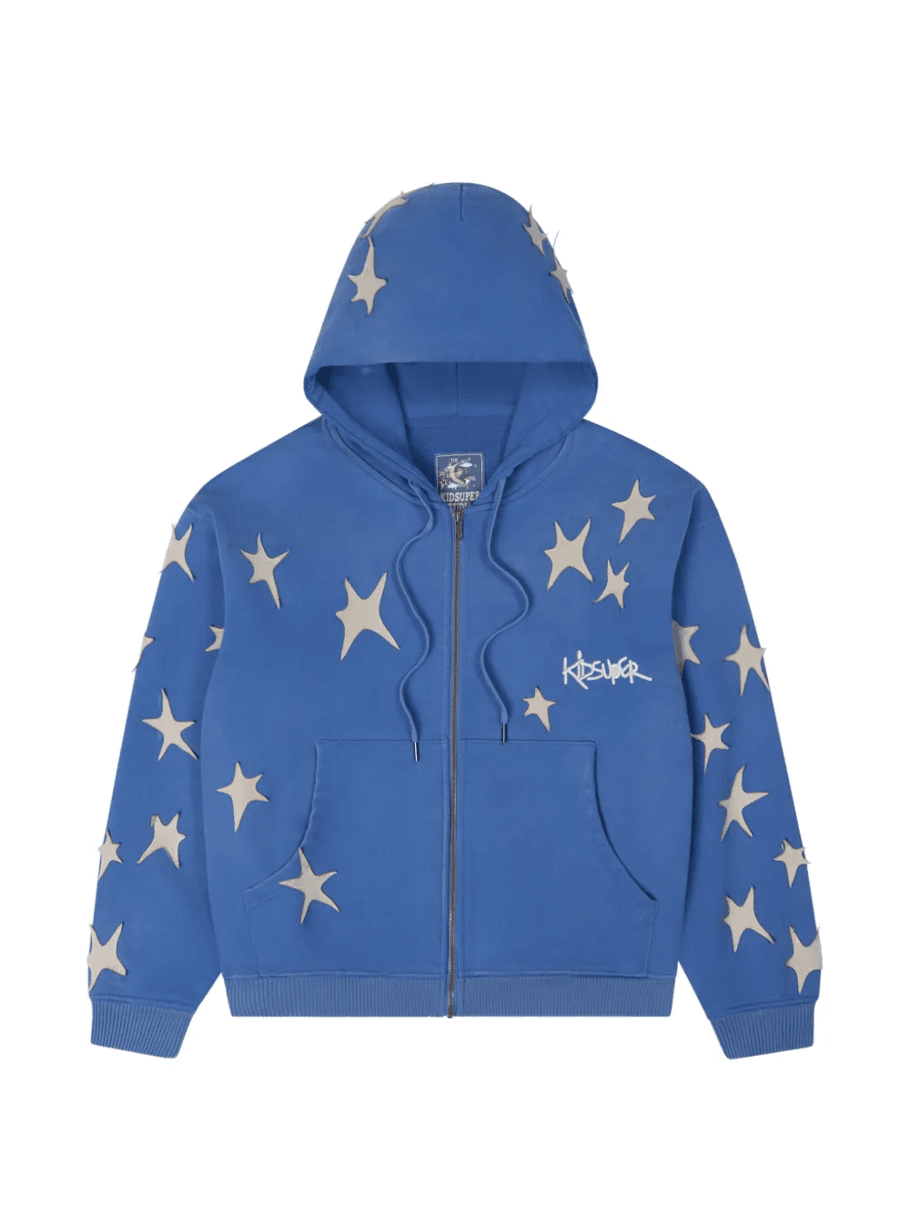 star appliqué zip hoodie - Image 1