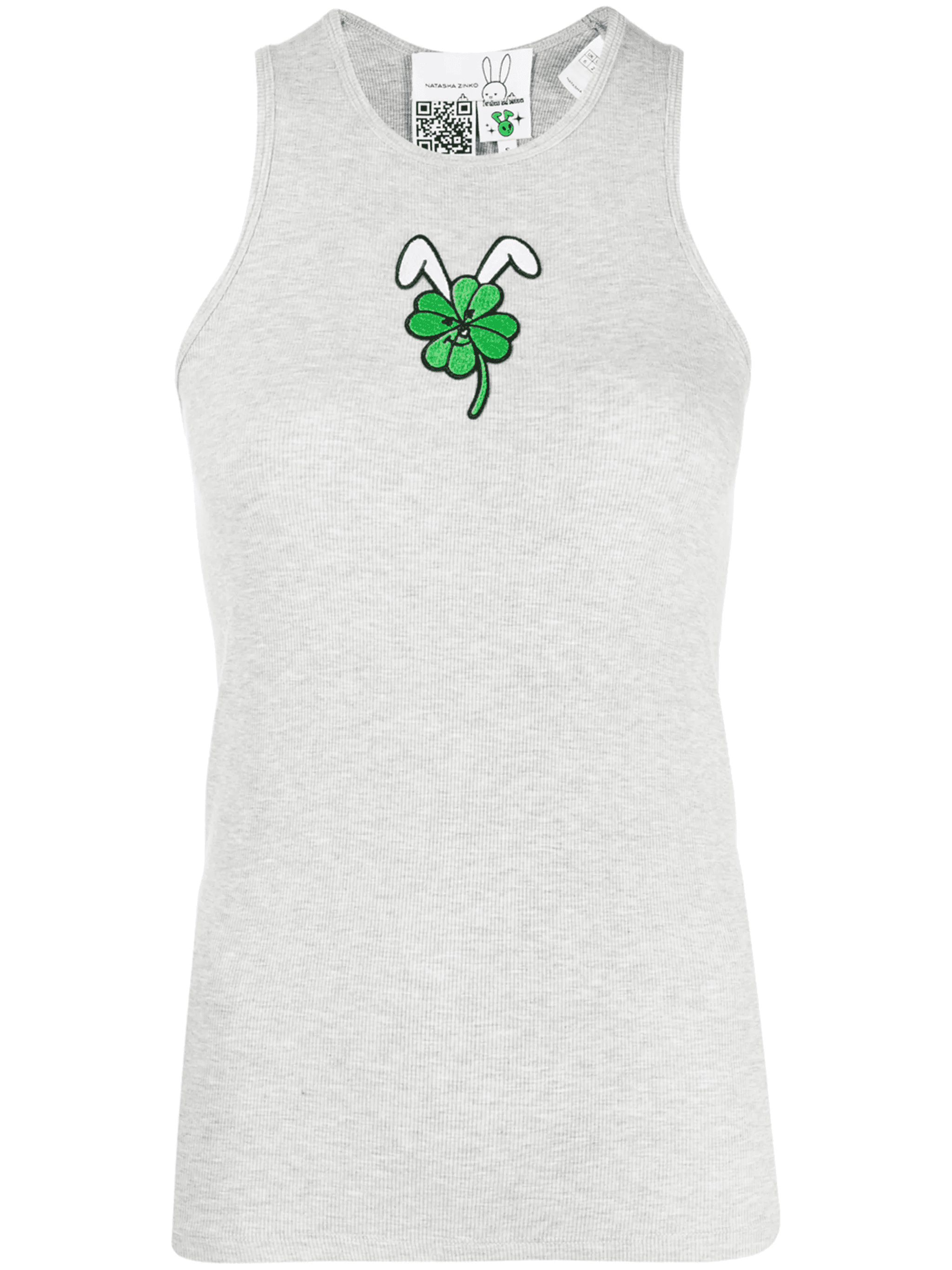 graphic-print U-neck vest - Image 1