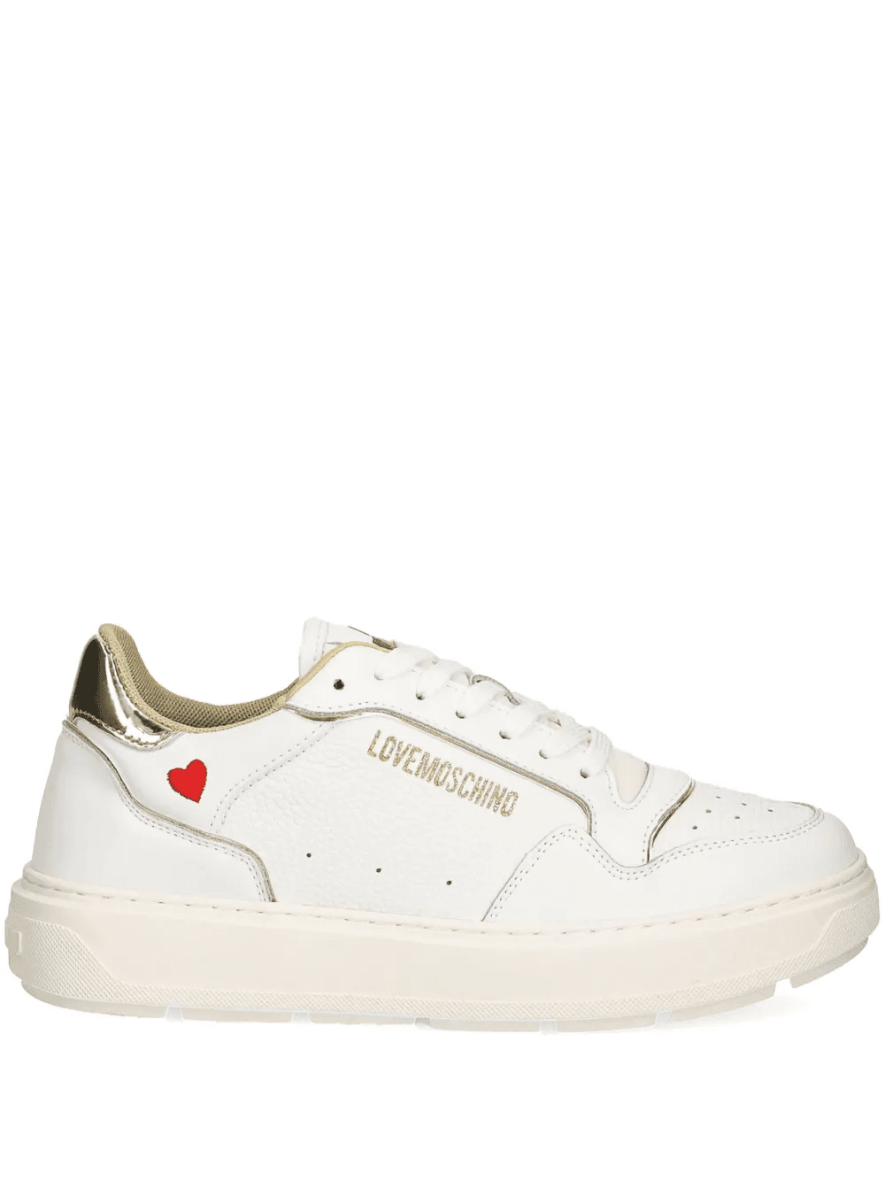 lace up leather trainers - Image 1