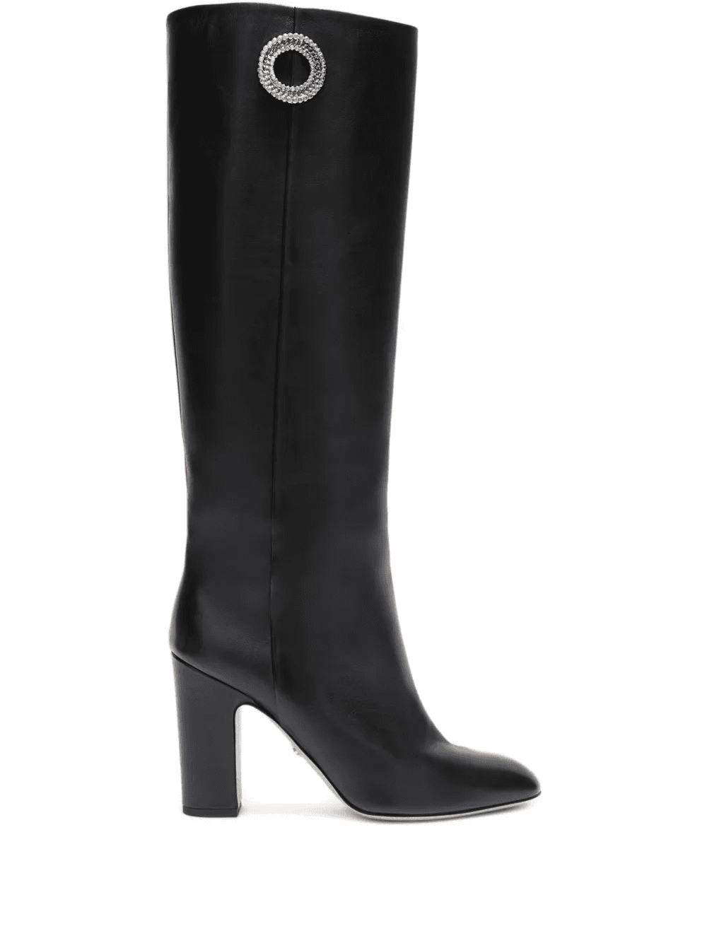 90mm embellished leather knee-high boots - Image 1