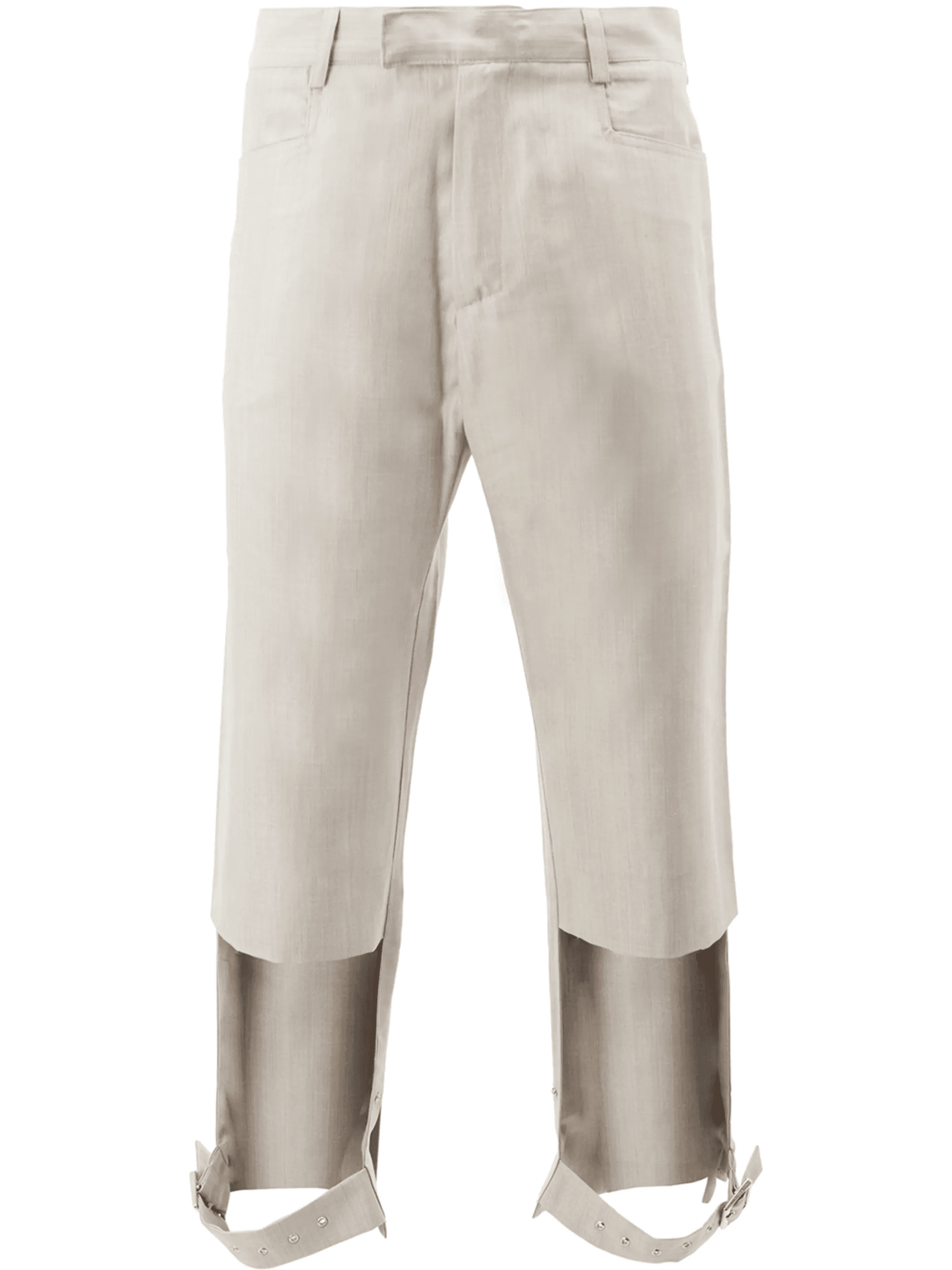 cut out belted trousers - Image 1