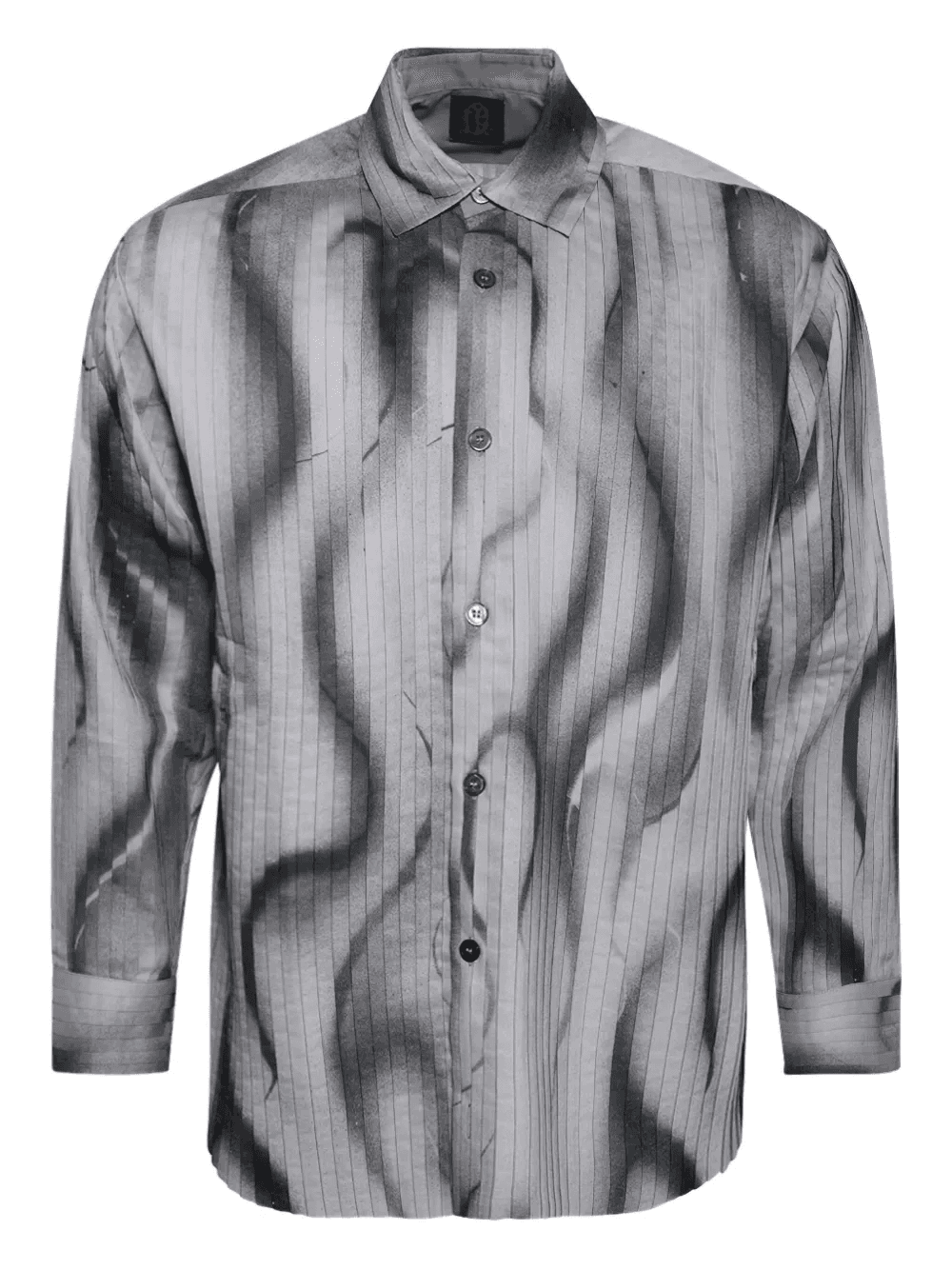 pleated print shirt - Image 1