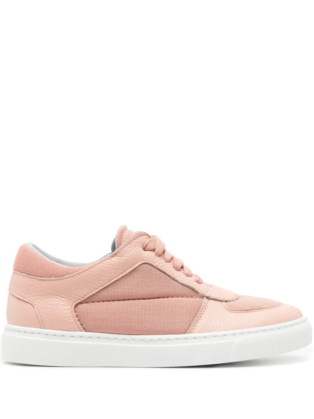 mesh-panels leather sneakers - Image 1