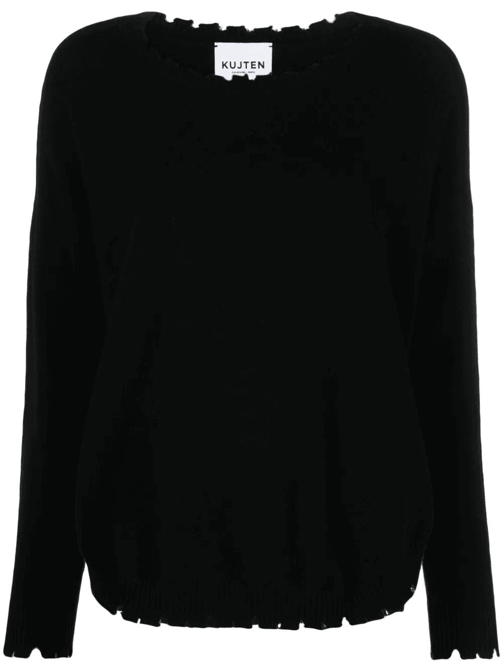 raw-cut cashmere jumper - Image 1