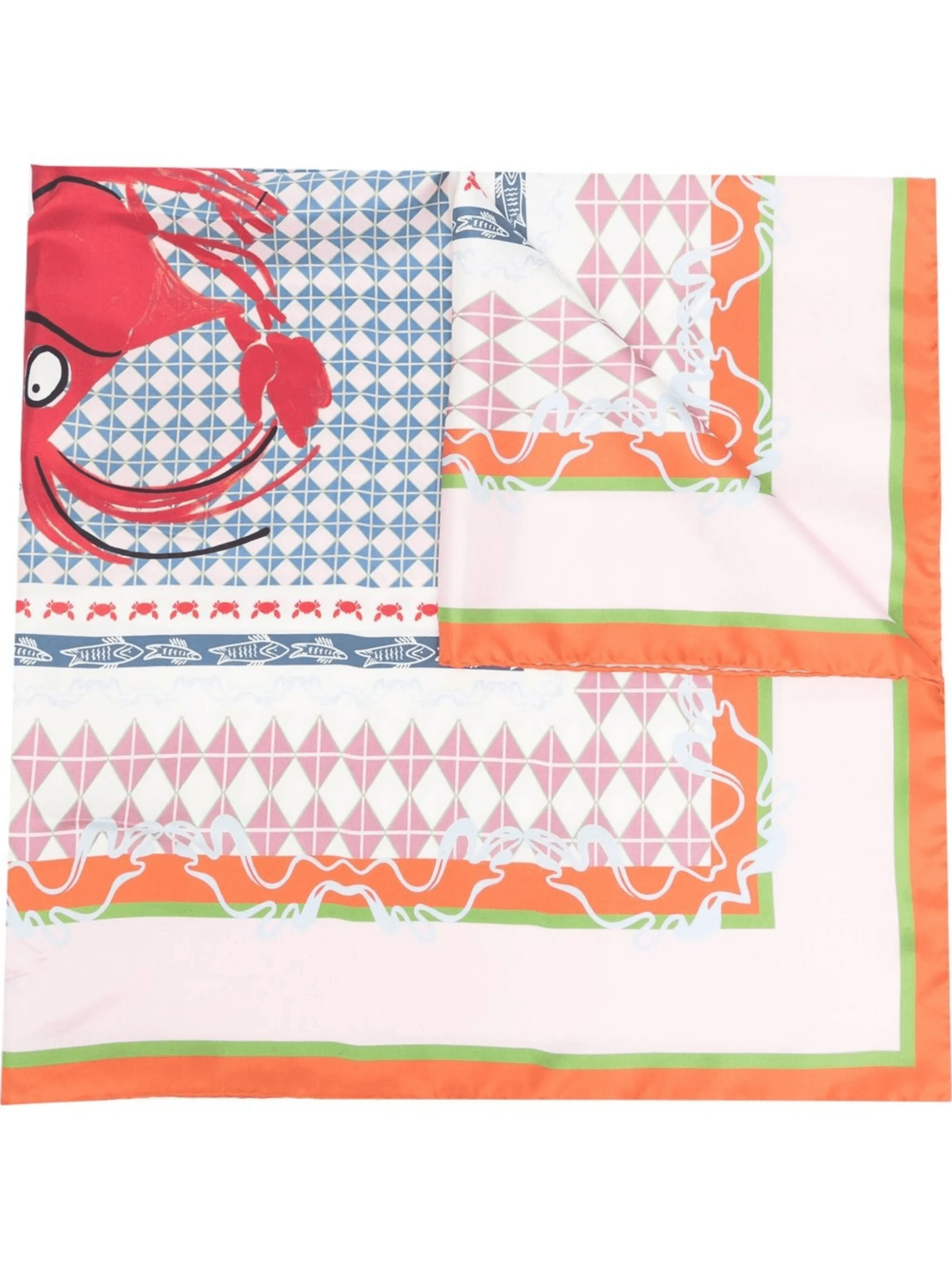 Crawfish silk scarf - Image 1