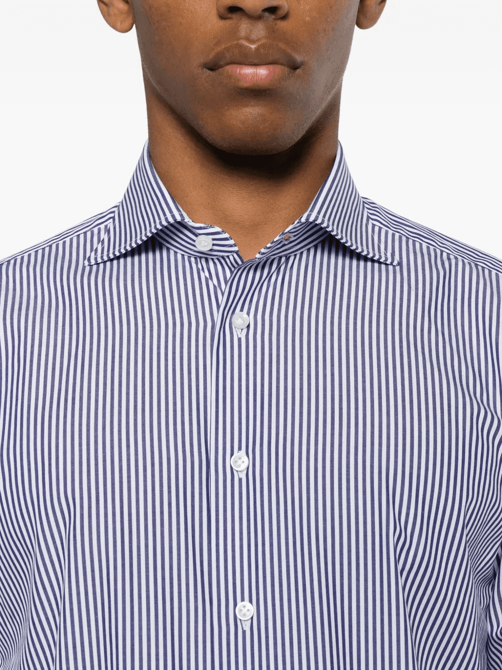striped cotton shirt - Image 1